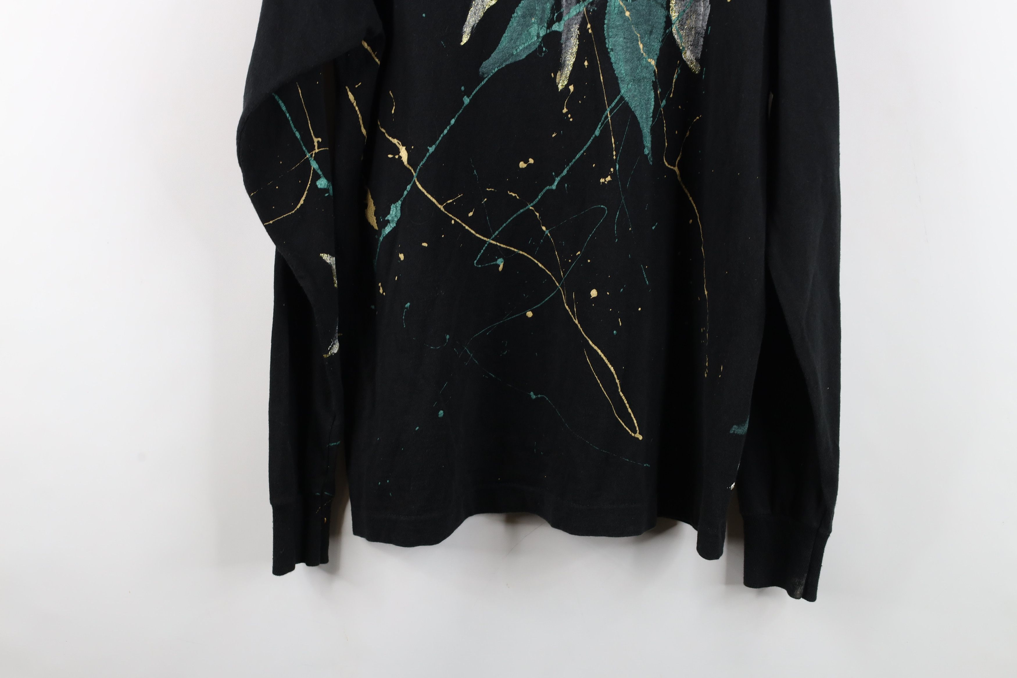 Vintage Vintage 90s Streetwear Flower Long Sleeve T-Shirt USA Size L / US 10 / IT 46 - 15 Thumbnail