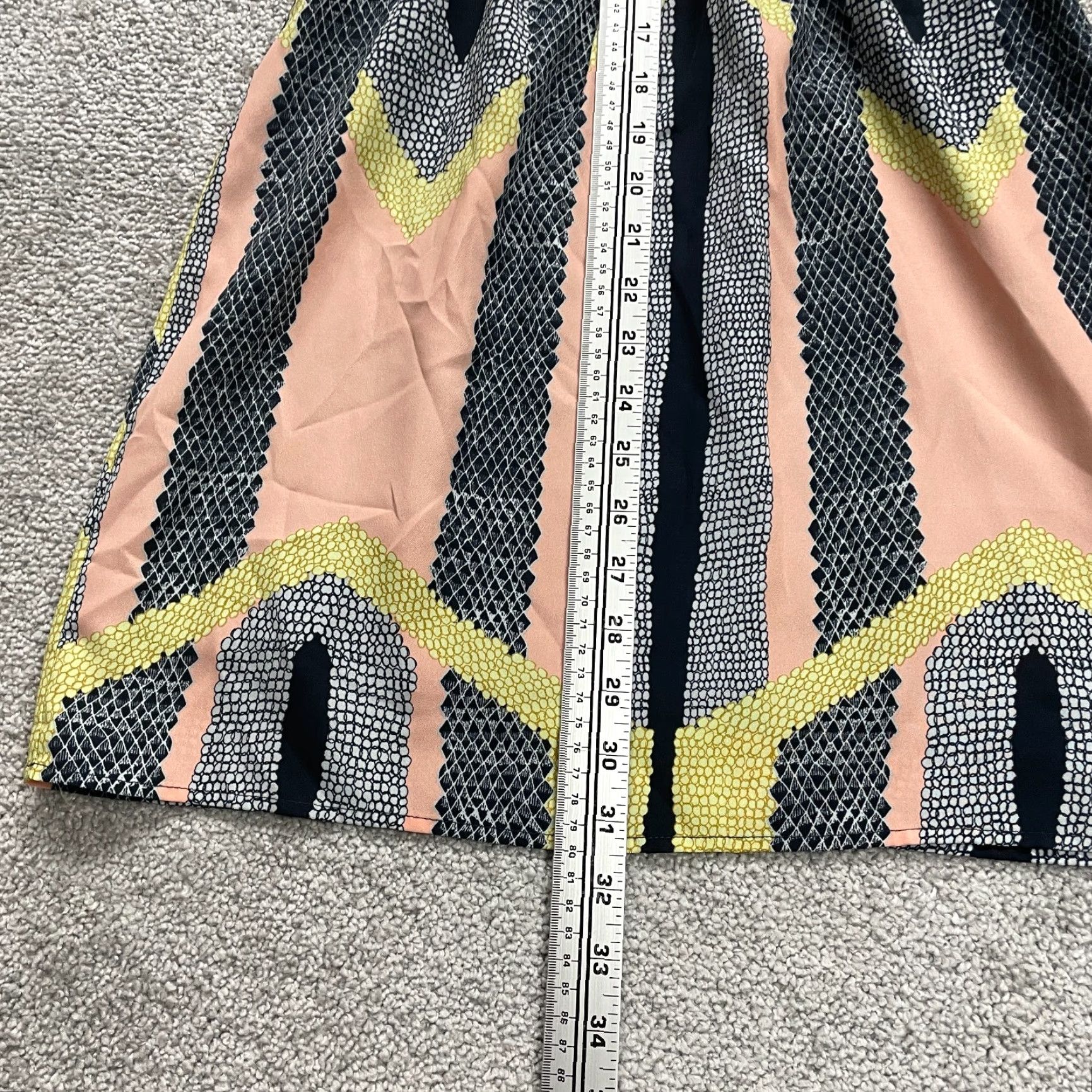 AQUA Aqua Dress Womens Small Multicolor Geometric Knit Midi Sheath Round Neck Casual Sleeve Lightweight Size S / US 4 / IT 40 - 5 Thumbnail
