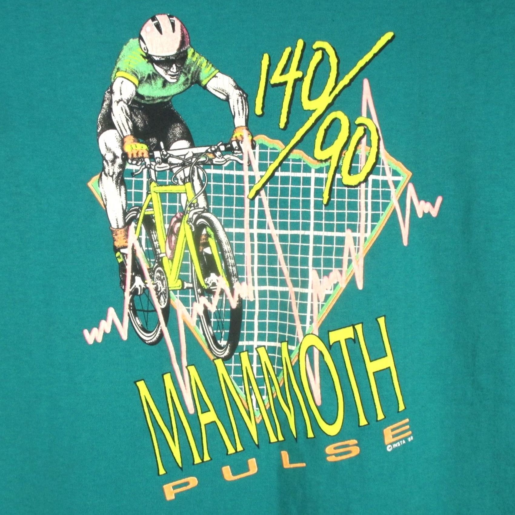 Vintage vintage BICYCLE RACE MAMMOTH PULSE 140/90 T-Shirt XS bike Size US XS / EU 42 / 0 - 4 Thumbnail