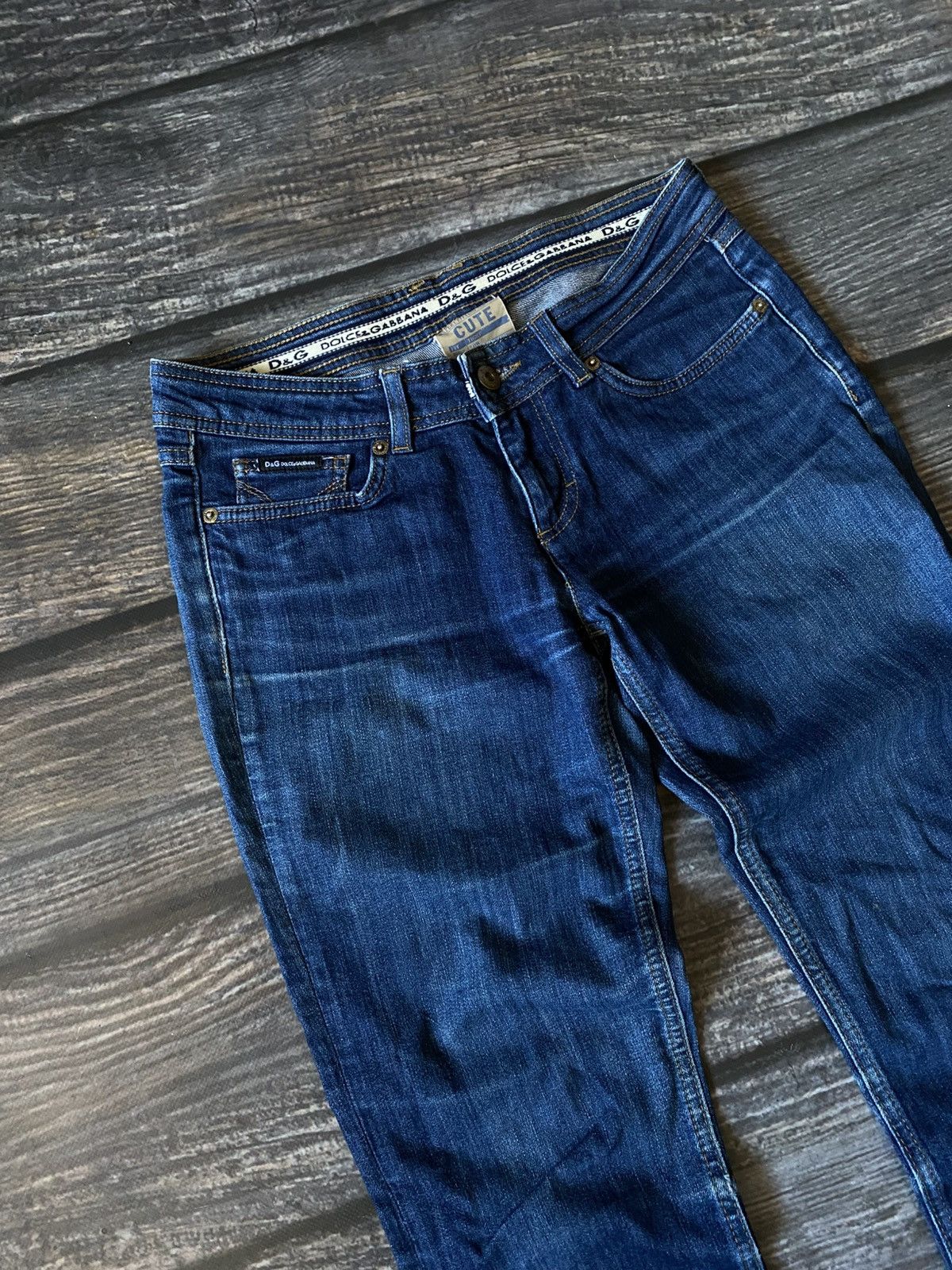 Dolce & Gabbana × Vintage Dolce & Gabbana metal logo denim pants Size 26" / US 2 / IT 38 - 3 Thumbnail