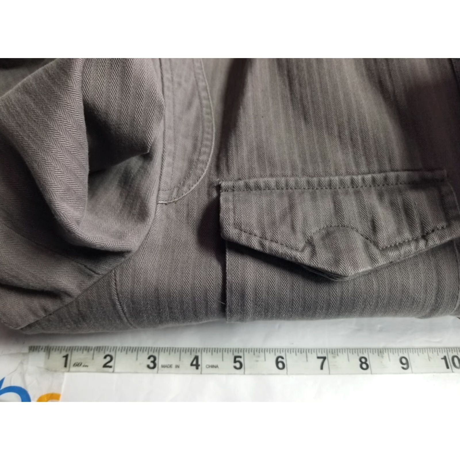 Armani Exchange AX Armani Exchange Denim Jacket Gray Zip Up Utility Jacket Size M Men's Bomber Jacket Casual Pockets All Seasons Mid-Length Canvas Cotton Gray Size US M / EU 48-50 / 2 - 3 Thumbnail