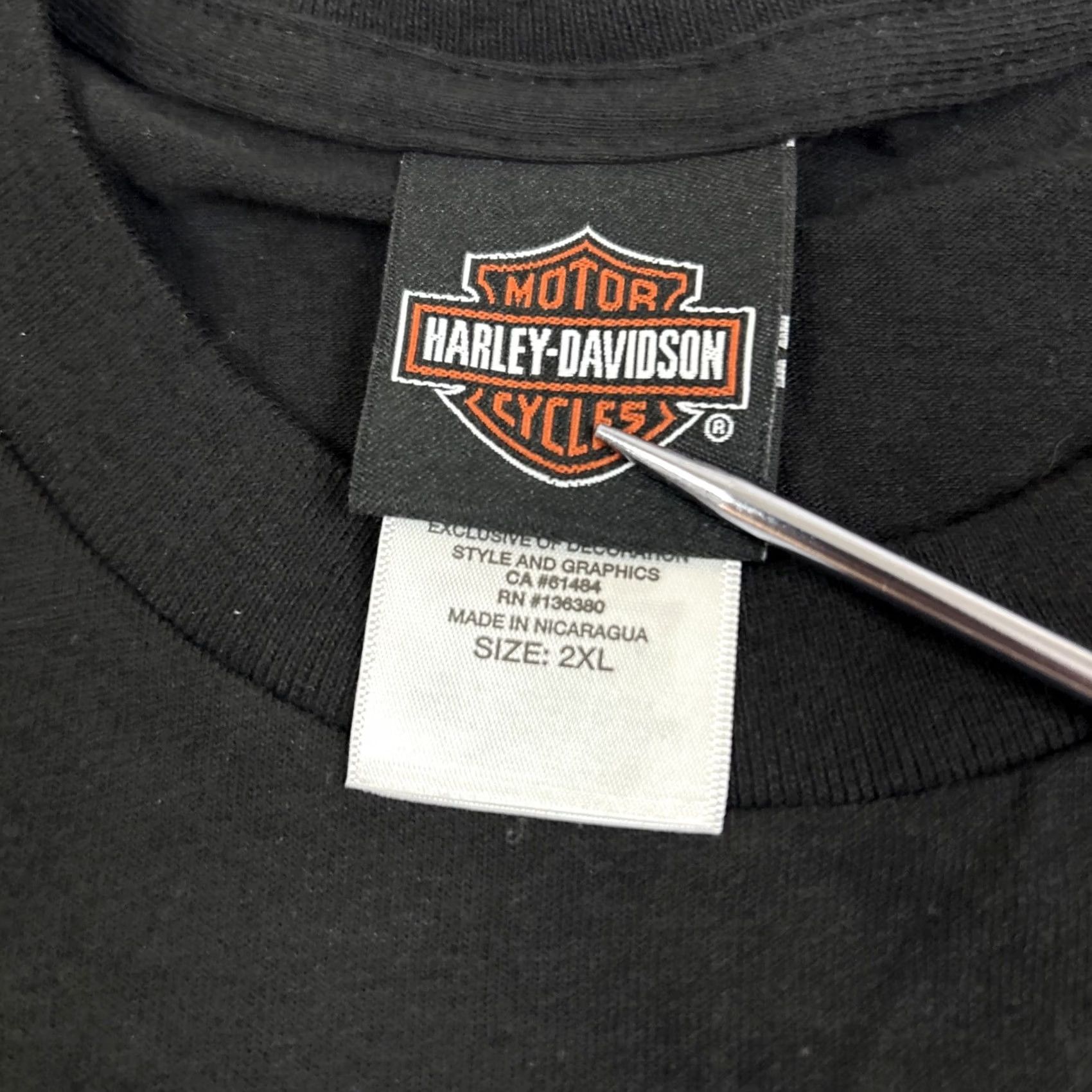 Harley Davidson Harley-Davidson Shirt Adult 2XL Black Motorcycle Logo Biker Men's 2019 Shirt Size US XXL / EU 58 / 5 - 4 Thumbnail