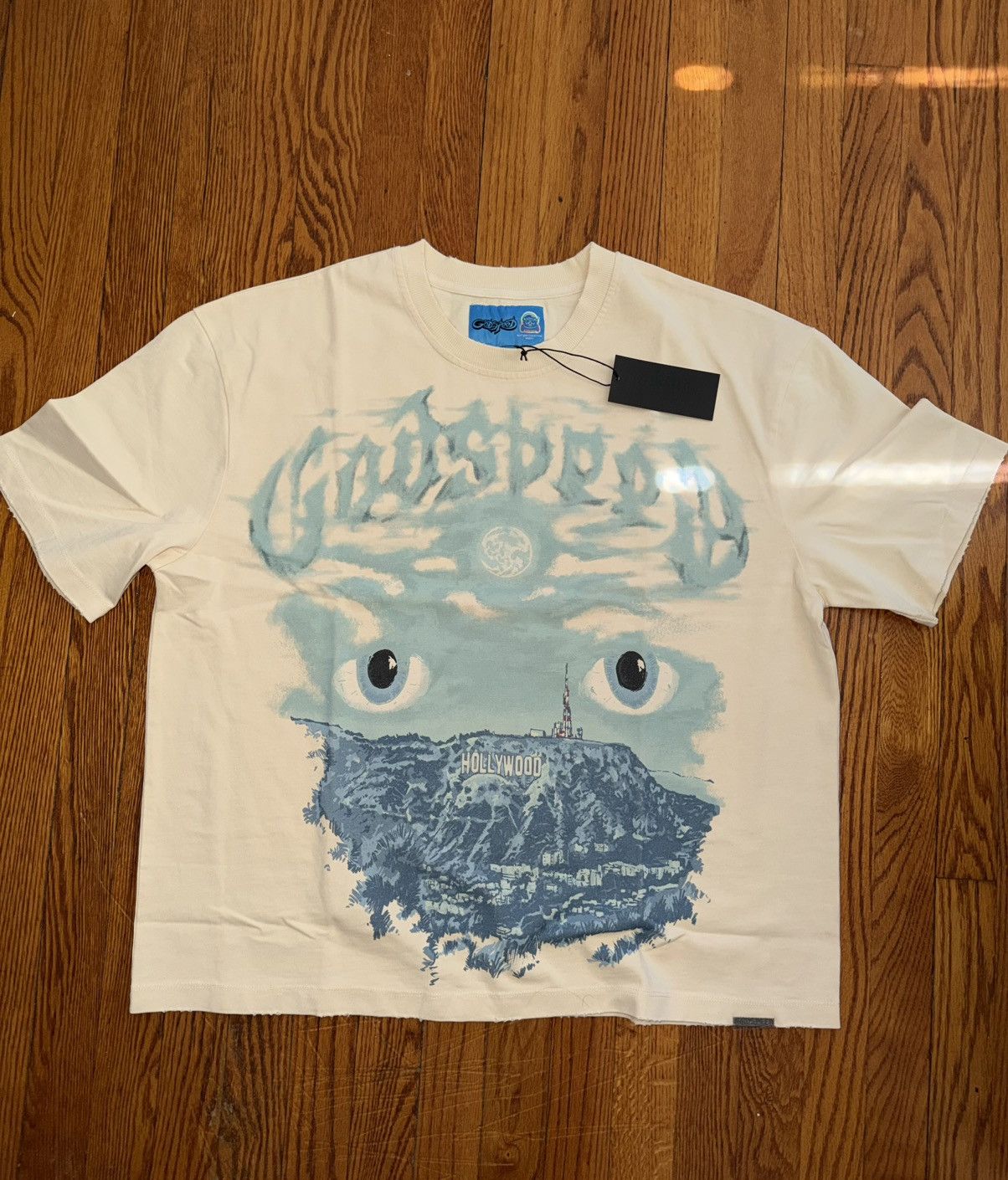 Godspeed Godspeed Hollywood Hills Have Eyes Tee Cream Blue Size L Size US L / EU 52-54 / 3 - 1 Thumbnail