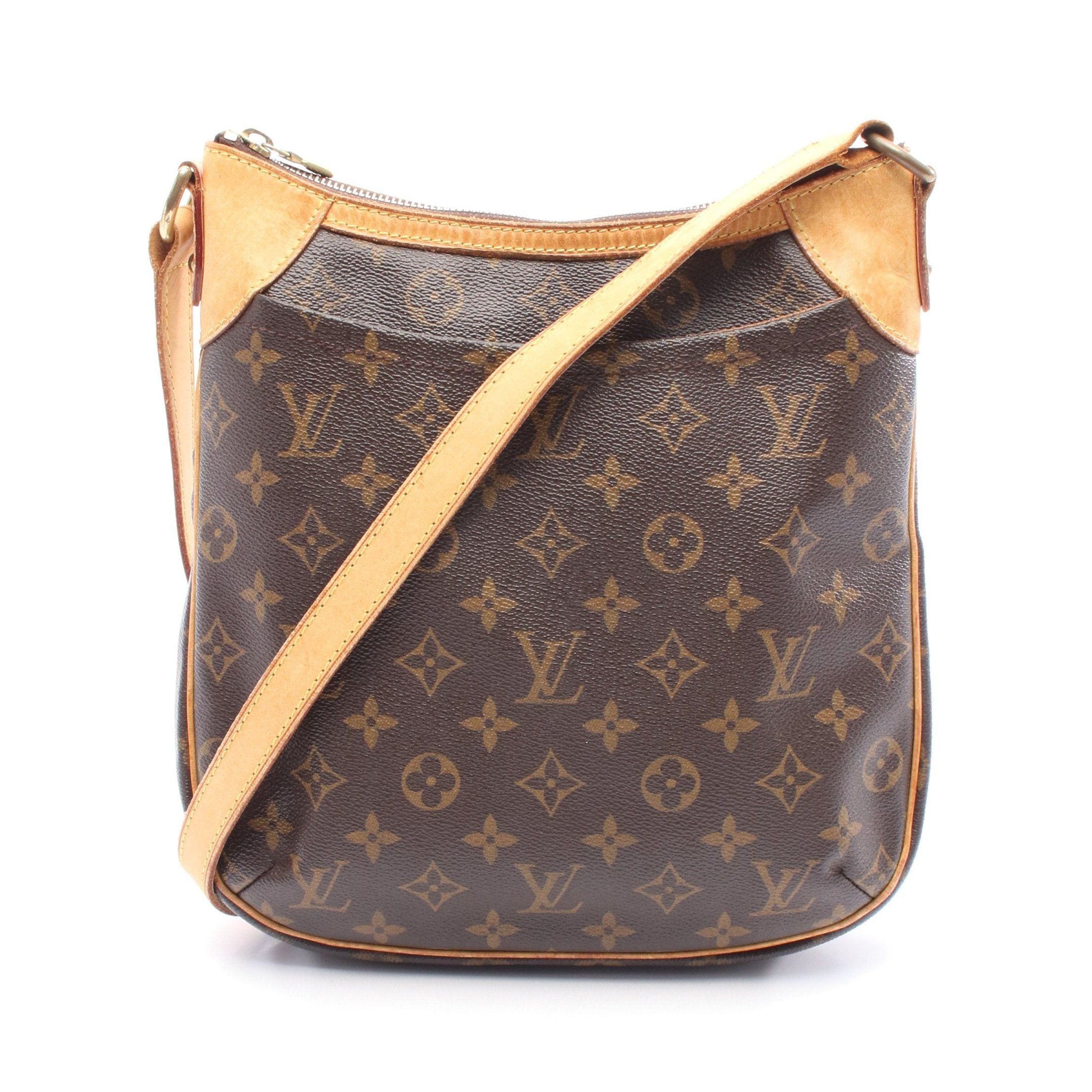 Louis Vuitton Louis Vuitton Odeon Pm Monogram Shoulder Bag Leather Brown Size ONE SIZE - 1 Thumbnail