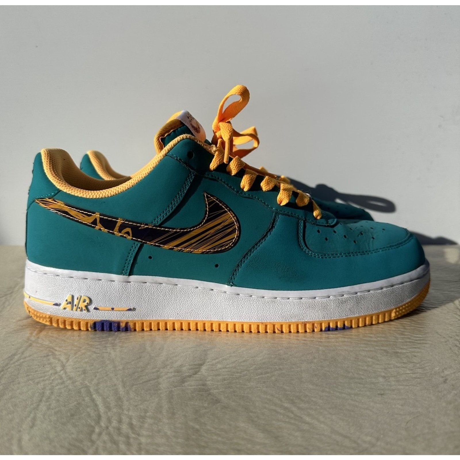 Nike Nike 2013 Air Force 1 Low Marble Swoosh Sneakers Mens10.5 Size US 10.5 / EU 43-44 - 1 Thumbnail