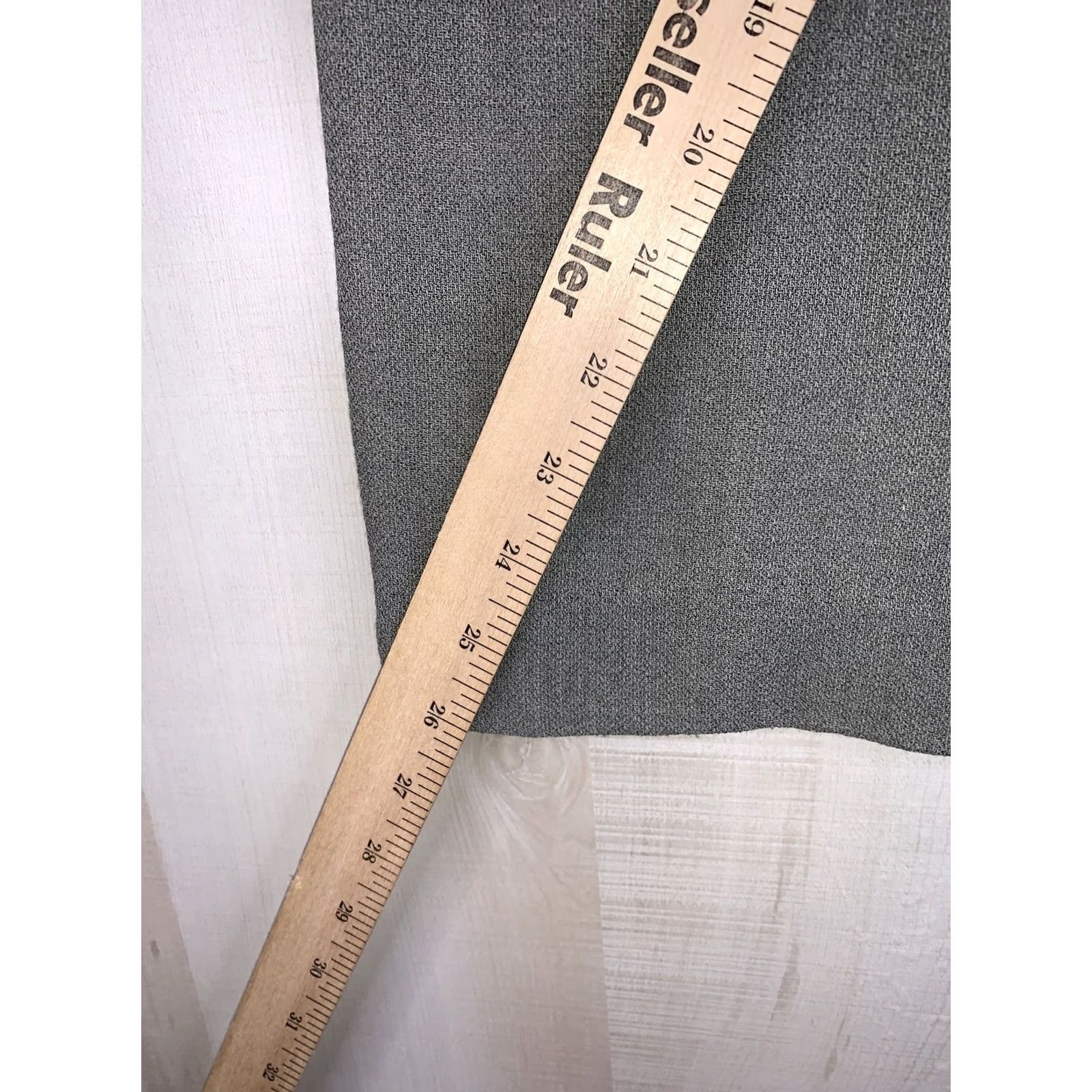 Ellen Tracy Linda Allard Ellen Tracy Pants Women 14 Gray Wool Wide-Leg Ankle Size 14 Casual Workwear Size 36" / US 14 / IT 50 - 4 Thumbnail