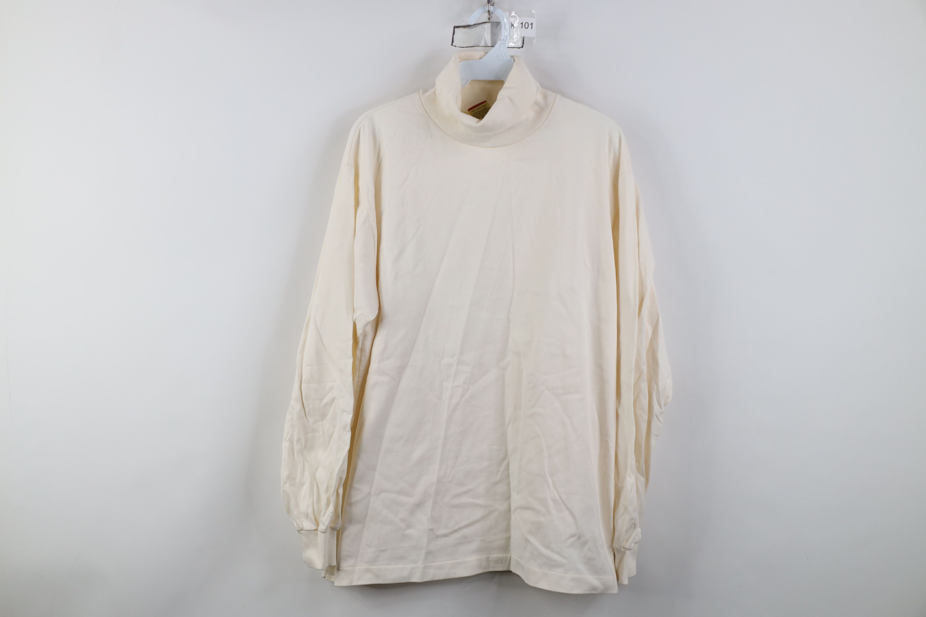 Vintage Vintage 90s Streetwear Long Sleeve Turtleneck T-Shirt USA Size US XL / EU 56 / 4 - 1 Thumbnail