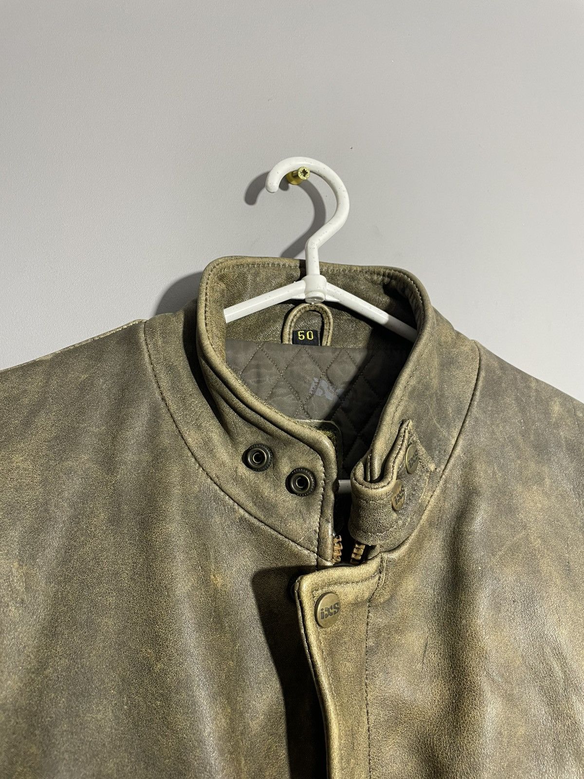 Japanese Brand × Vintage Vintage IXS Leather MA-1 style Bomber Jacket Avant Gard Size US M / EU 48-50 / 2 - 6 Thumbnail