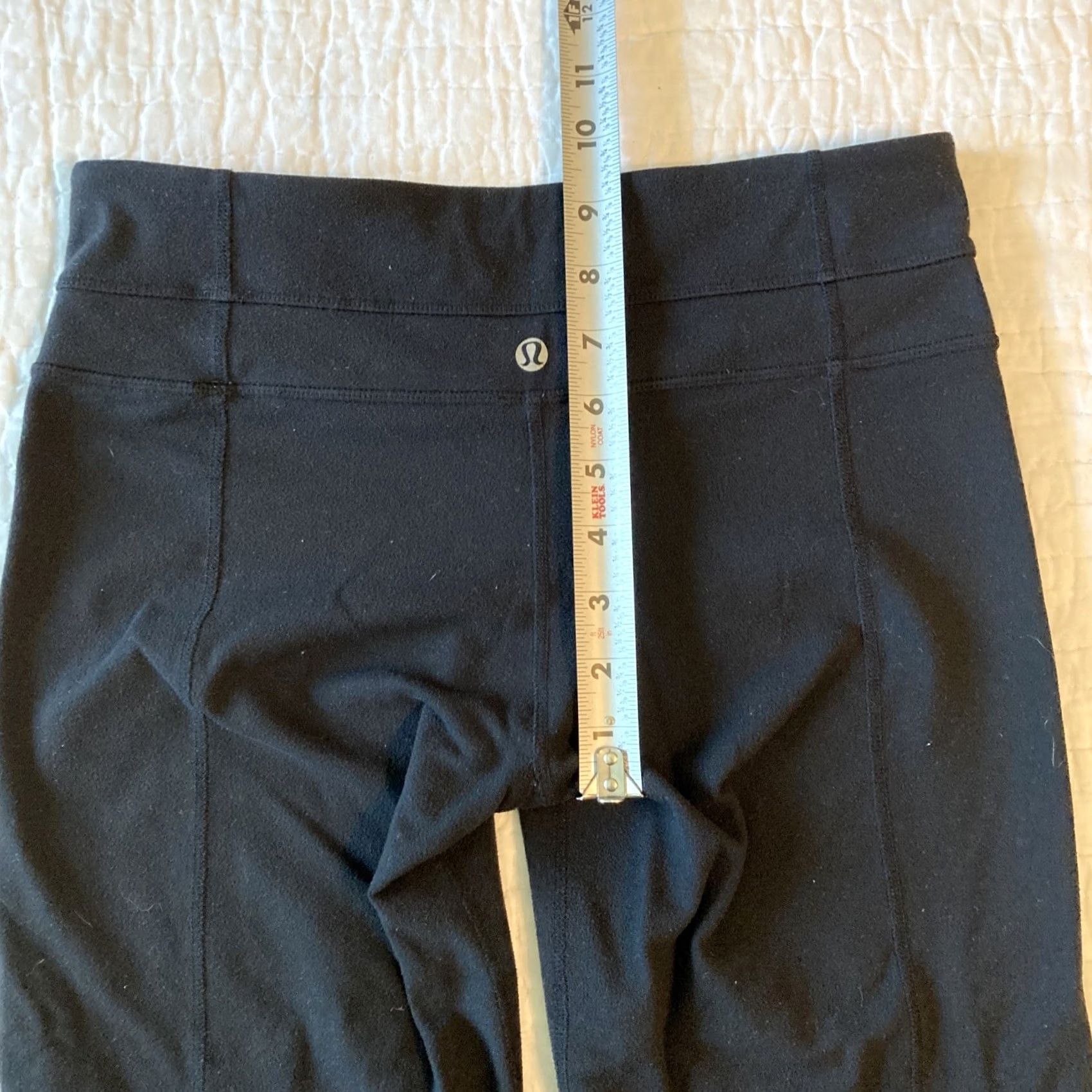 Lululemon Lululemon Black Stretch Yoga Pants Size 6 Cropped Leggings Athleisure Gym Women Size 28" / US 6 / IT 42 - 7 Thumbnail