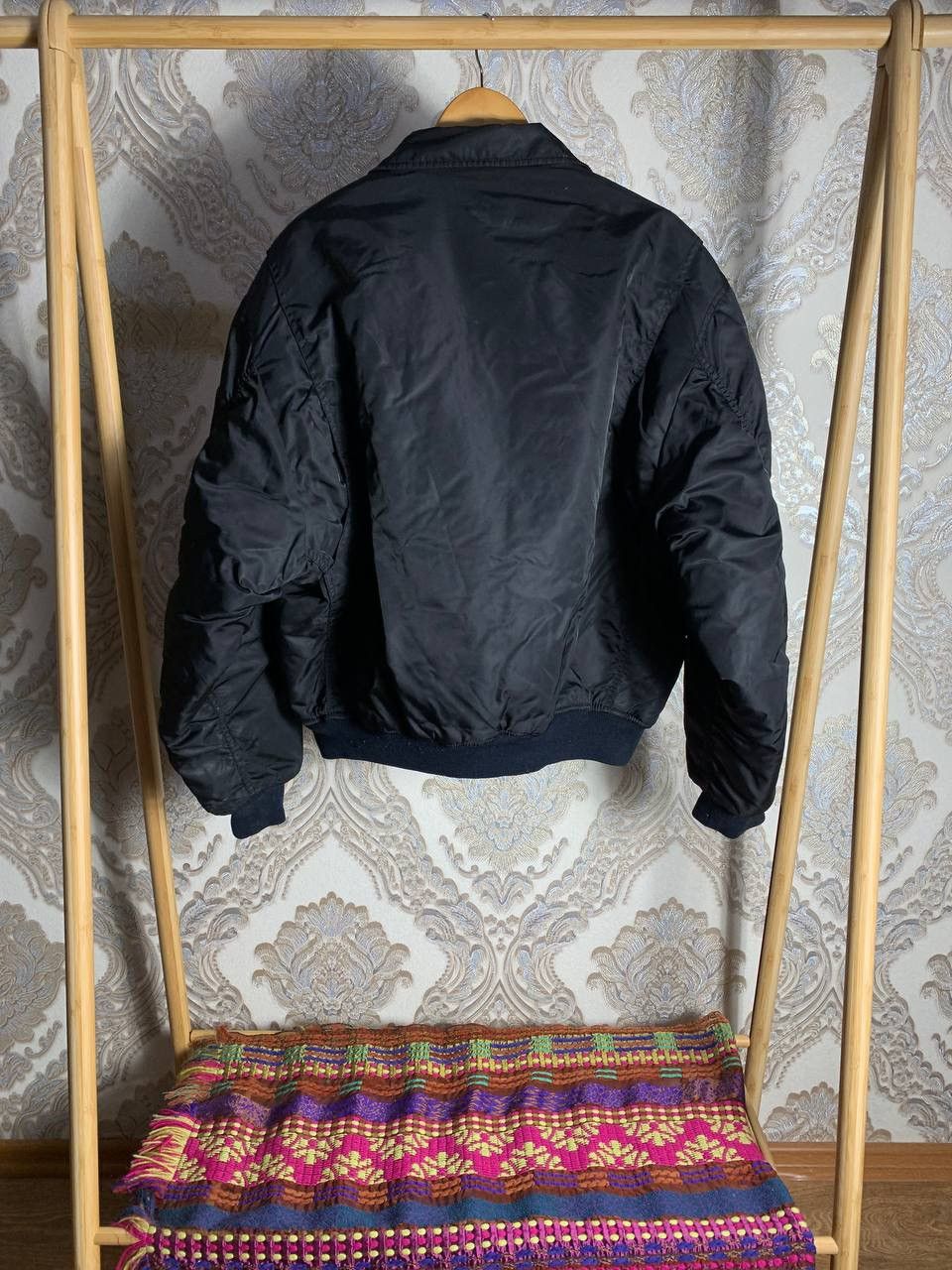 Vintage VERY RARE BUSTER MA-1 MILITARY BOMBER JACKET Y2K USA 90s Size US L / EU 52-54 / 3 - 4 Thumbnail