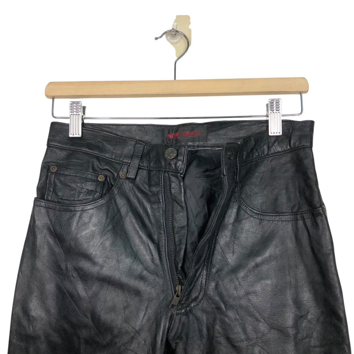 Hysteric Glamour 📌Vintage Racing Leather Pants Non Grade Cosmic Power Size US 26 / EU 42 - 14 Thumbnail
