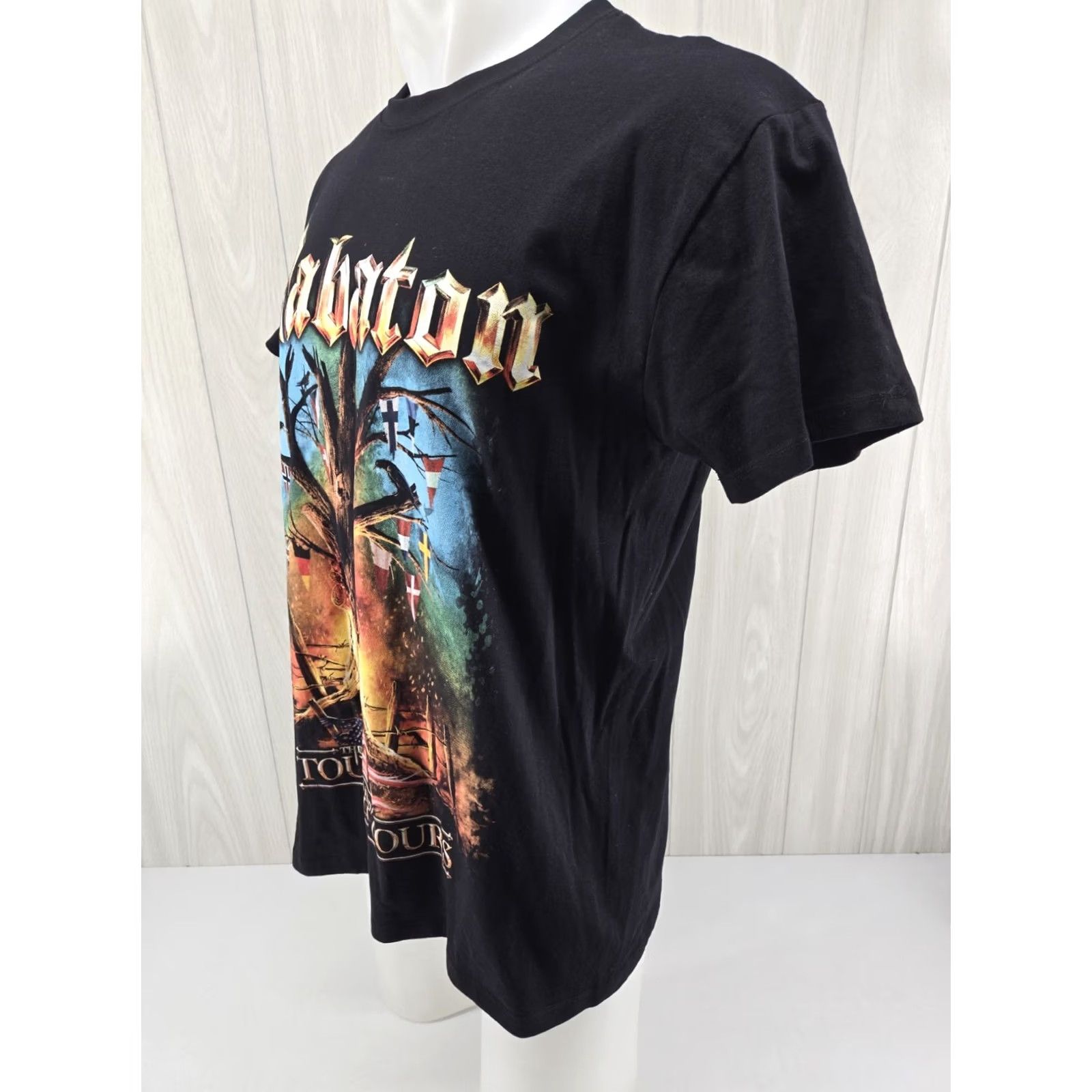 Vintage VINTAGE Sabaton Band Tour 2024 Concert Black T Shirt Men Full Print DBL Large XXL? Size US L / EU 52-54 / 3 - 4 Thumbnail