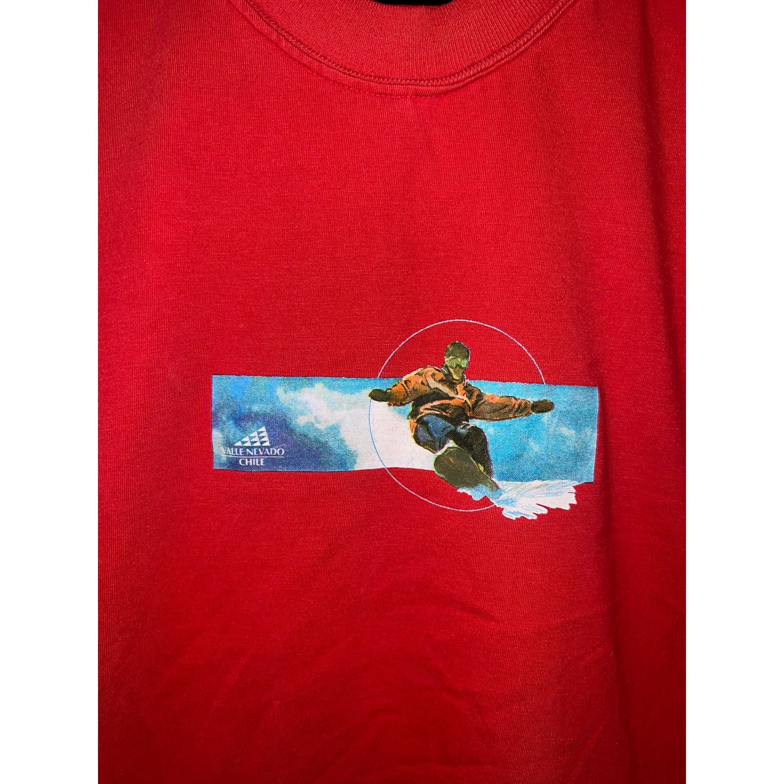 Vintage Vintage Snowboard Shirt Valle Nevado Chile Snowboarding Tee Size US M / EU 48-50 / 2 - 2 Thumbnail