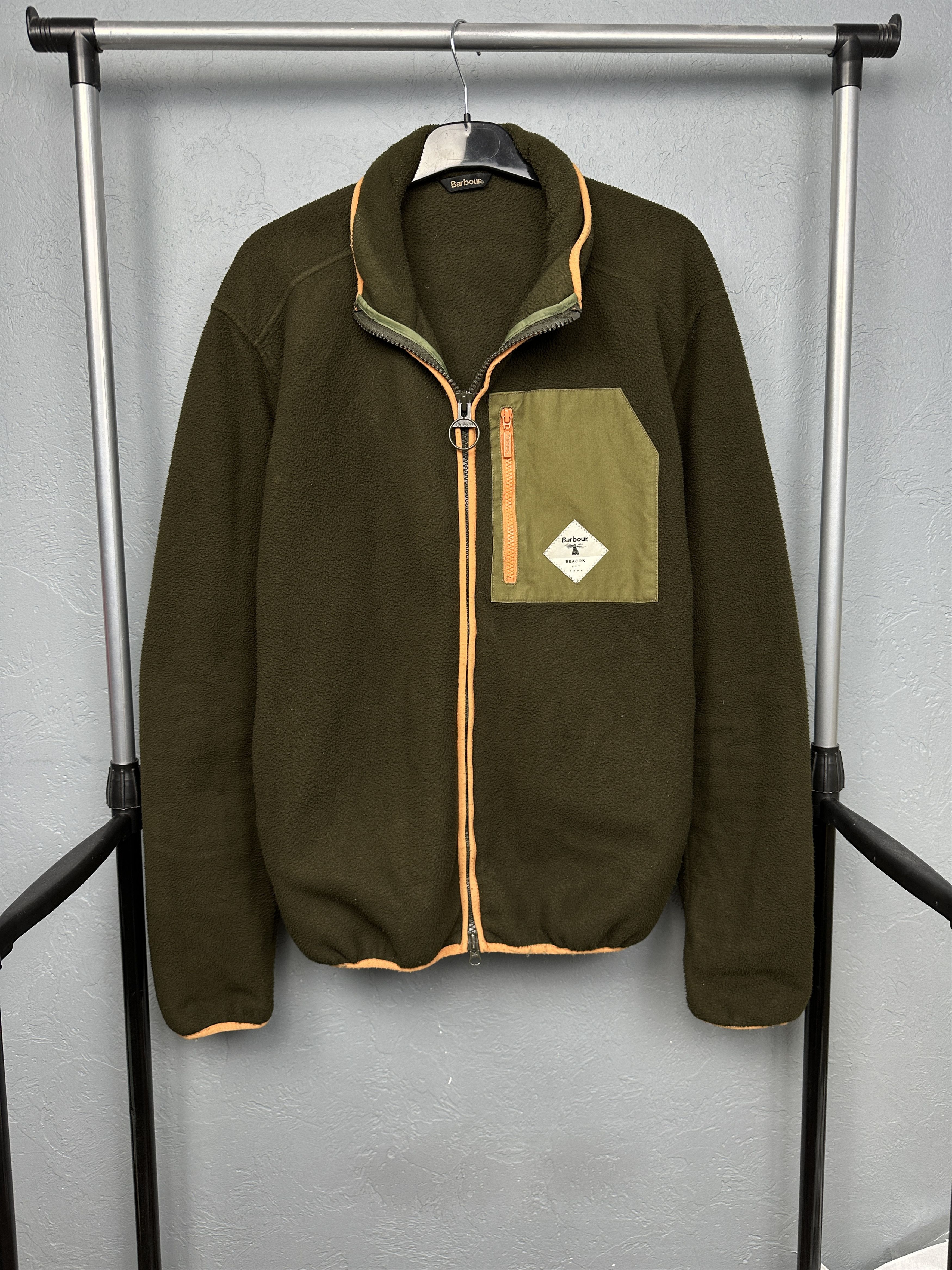 Barbour Barbour Beacon Egremont Full Zip Olive Fleece Jacket Size US XXL / EU 58 / 5 - 1 Thumbnail