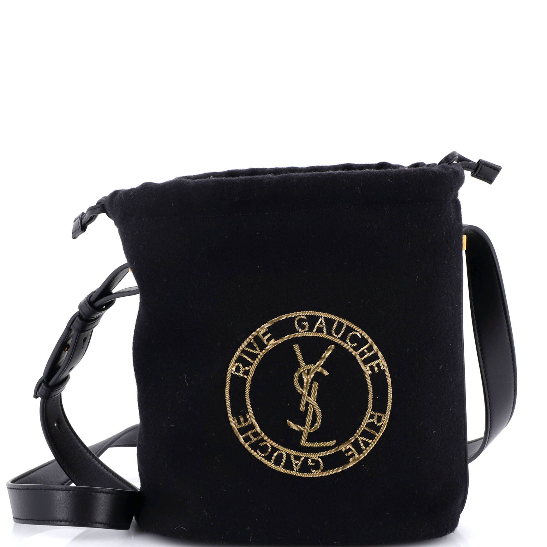 Saint Laurent Paris Rive Gauche Drawstring Bucket Bag Size ONE SIZE - 1 Thumbnail