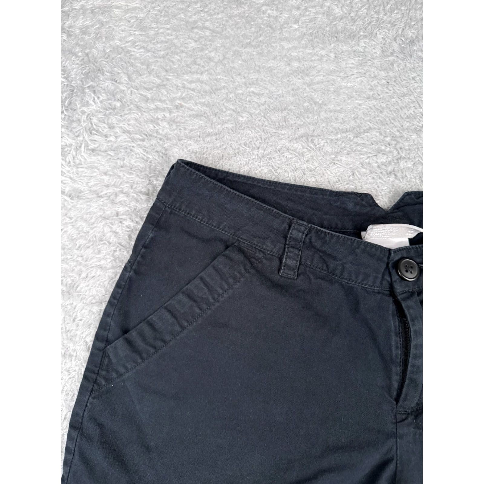 Vintage VINTAGE Columbia Shorts Womens 6 Black Cotton Twill Chino Hiking Camping Casual 28x4 Size 28" / US 6 / IT 42 - 4 Thumbnail