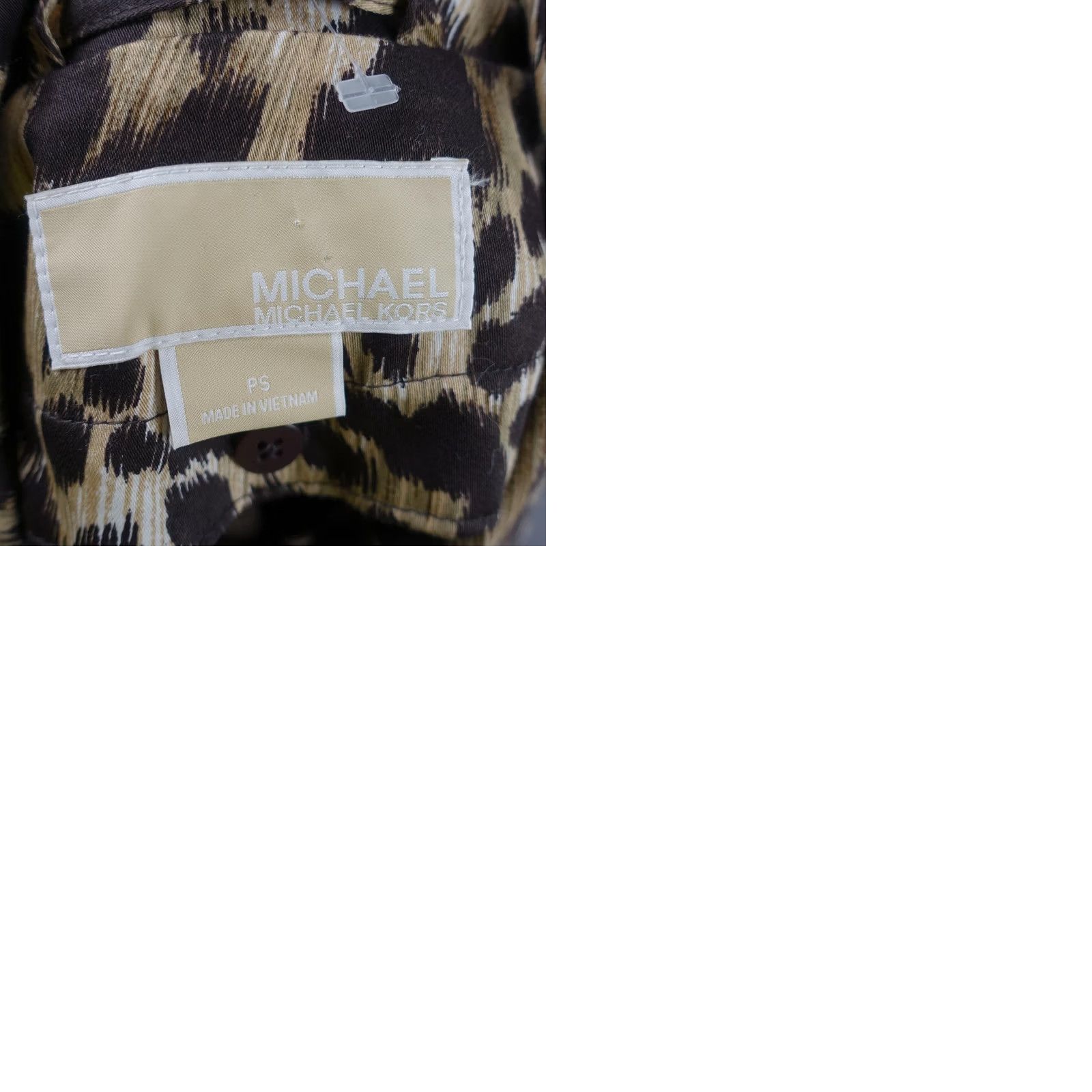 Michael Kors Michael Kors Coat Womens Petite PS Leopard Water Resistant Trench Belted Jacket Size S / US 4 / IT 40 - 11 Thumbnail