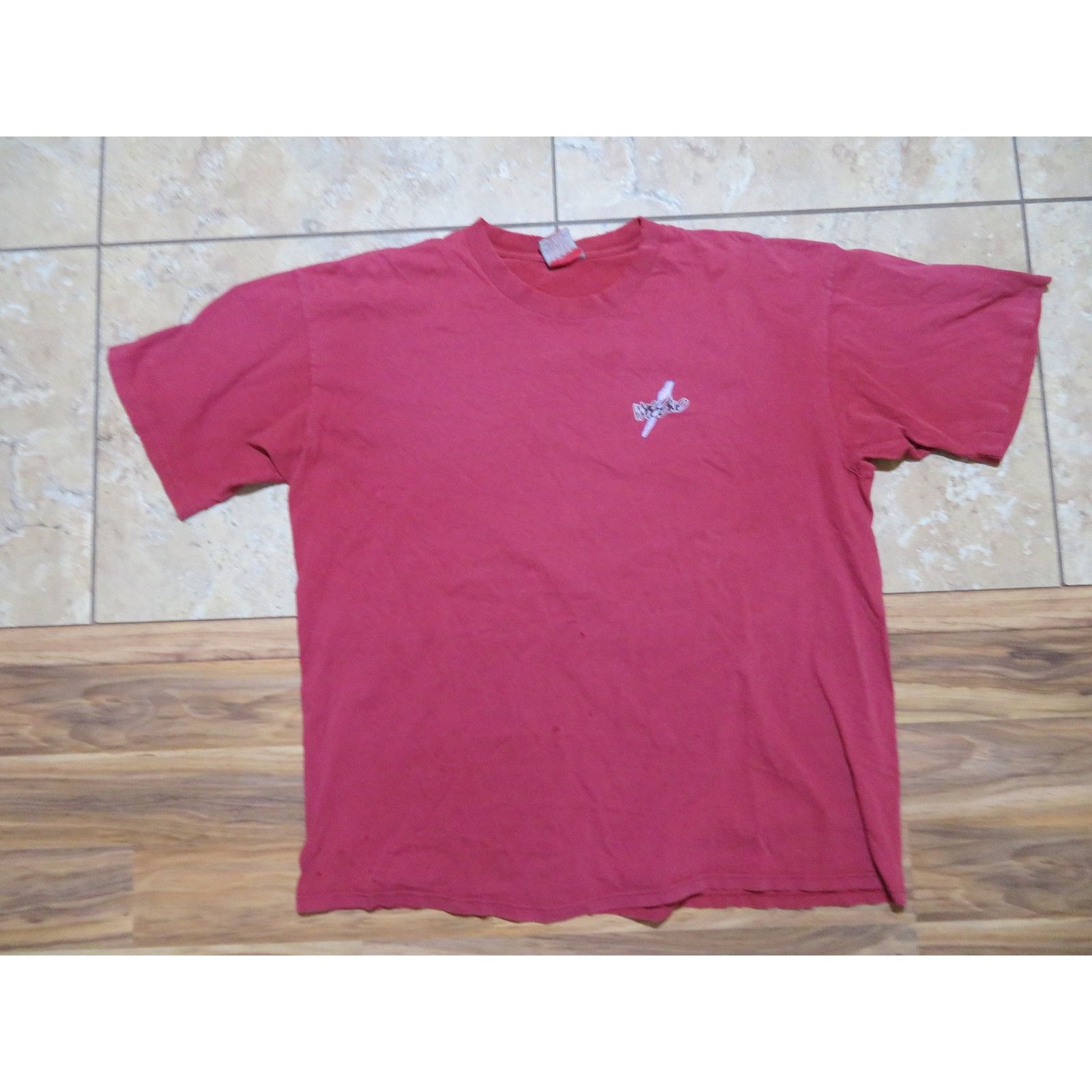 Mossimo Mossimo T-Shirt, Loose Screw, Maroon Red Sz XL 1990s Size US XL / EU 56 / 4 - 3 Thumbnail