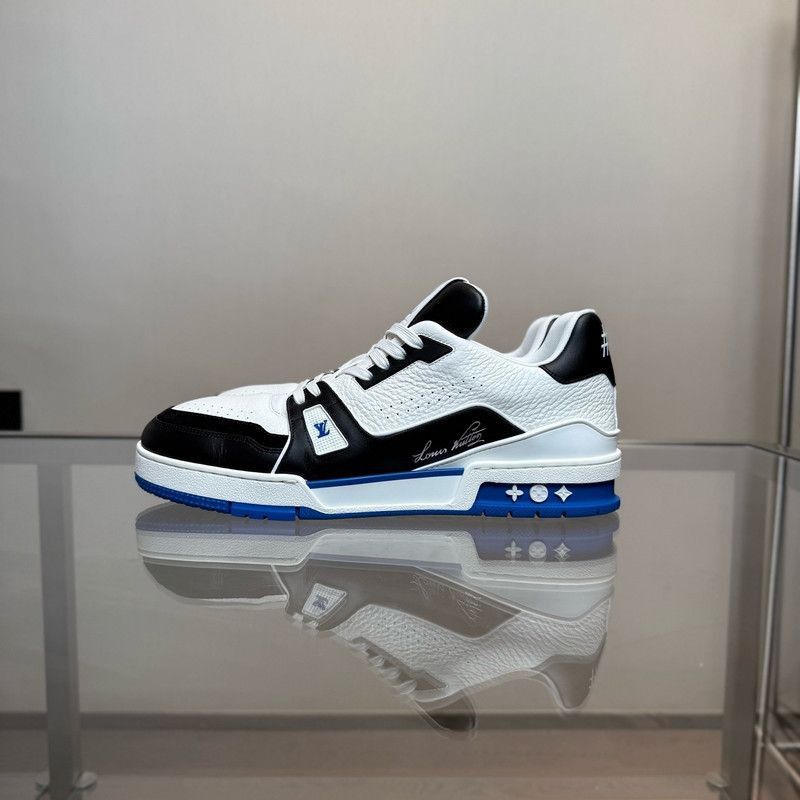 Louis Vuitton Louis Vuitton Trainer Low Leather Sneakers -2508 Size US 11 / EU 44 - 3 Thumbnail