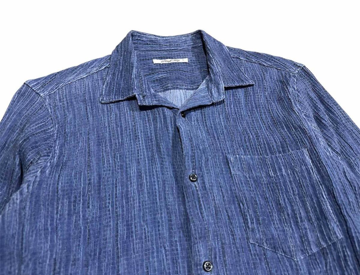 Issey Miyake × Japanese Brand × Vintage 🔥Sick Y2K Japanese Rattle Trap Pleats Shirt Size US L / EU 52-54 / 3 - 1 Thumbnail
