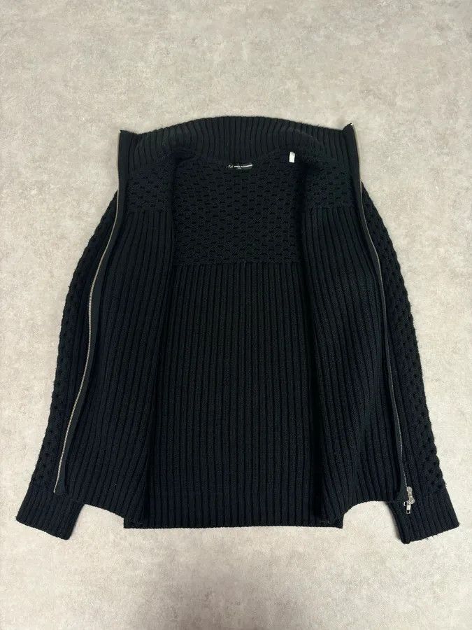 Daniele Alessandrini 2000s Daniele Alessandrini Black Wool Zip-Up Sweater Size US S / EU 44-46 / 1 - 7 Thumbnail