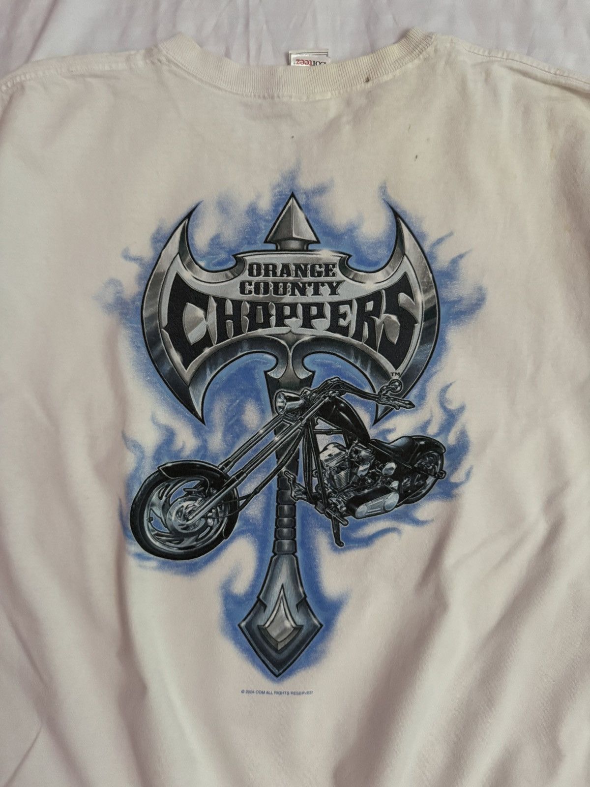 Harley Davidson 2000s Thrashed Faded Orange County Choppers Tees Size US XL / EU 56 / 4 - 2 Thumbnail