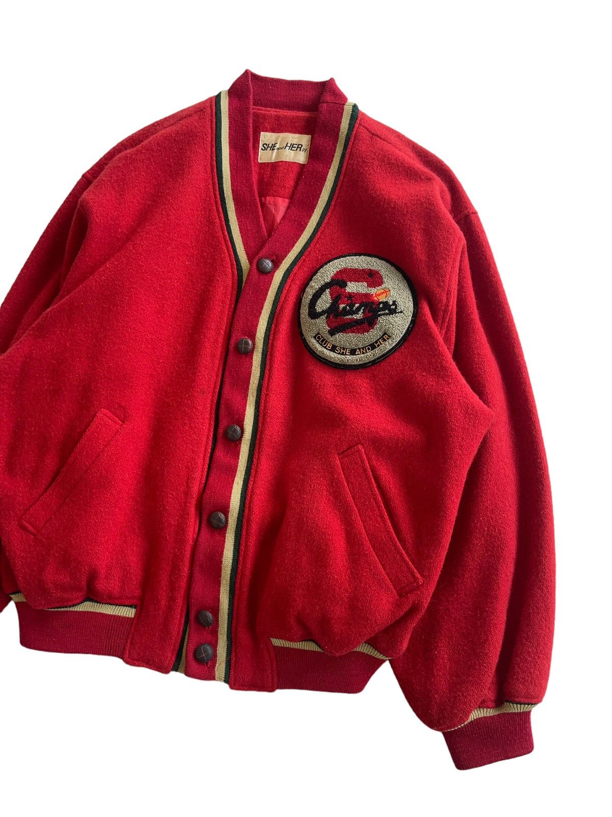 Vintage VINTAGE 90s WOOL VARSITY JACKET Size US XL / EU 56 / 4 - 5 Thumbnail