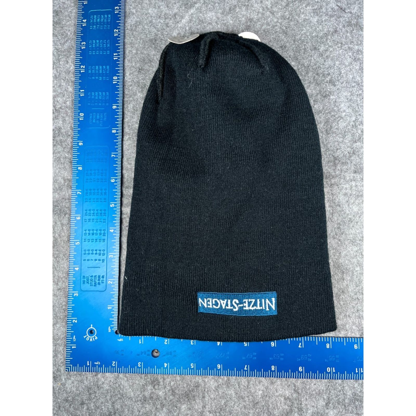 Vintage Screamer Beanie Adult One Size Black 100% Acrylic Knit Mens Size ONE SIZE - 7 Thumbnail