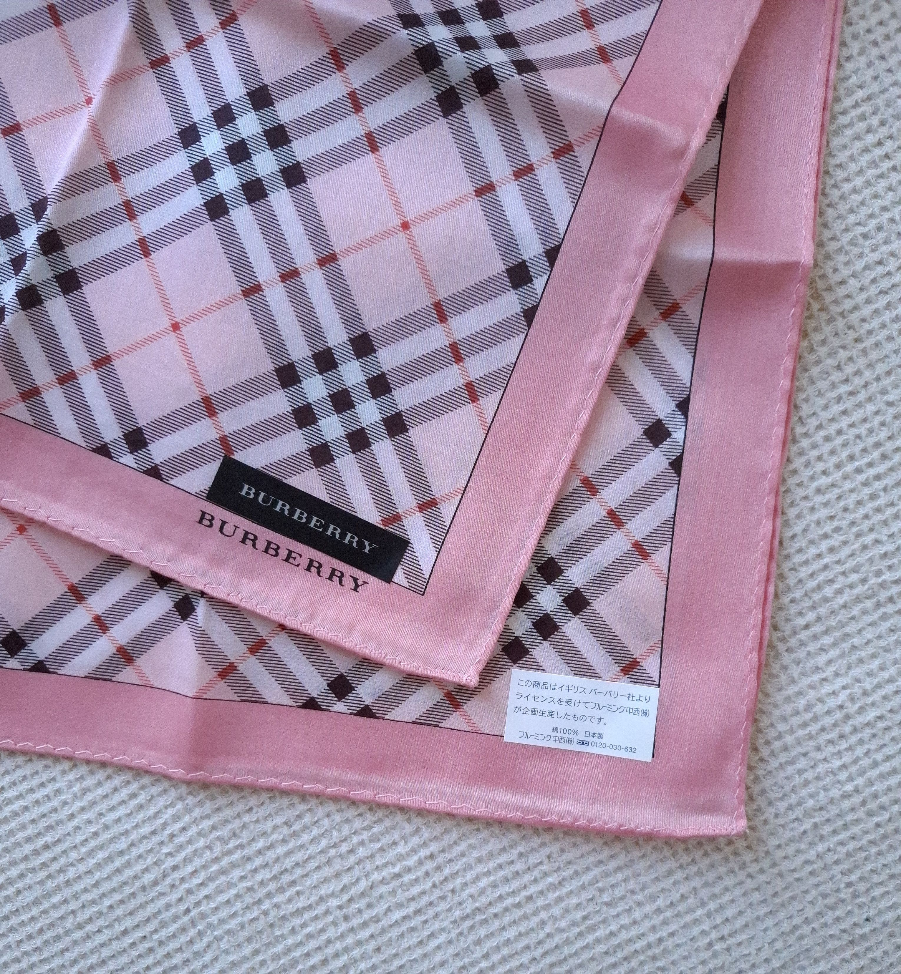 Burberry × Vintage NEW Vintage Burberry Bandana/Handkerchief/scarf Japan Size ONE SIZE - 3 Thumbnail