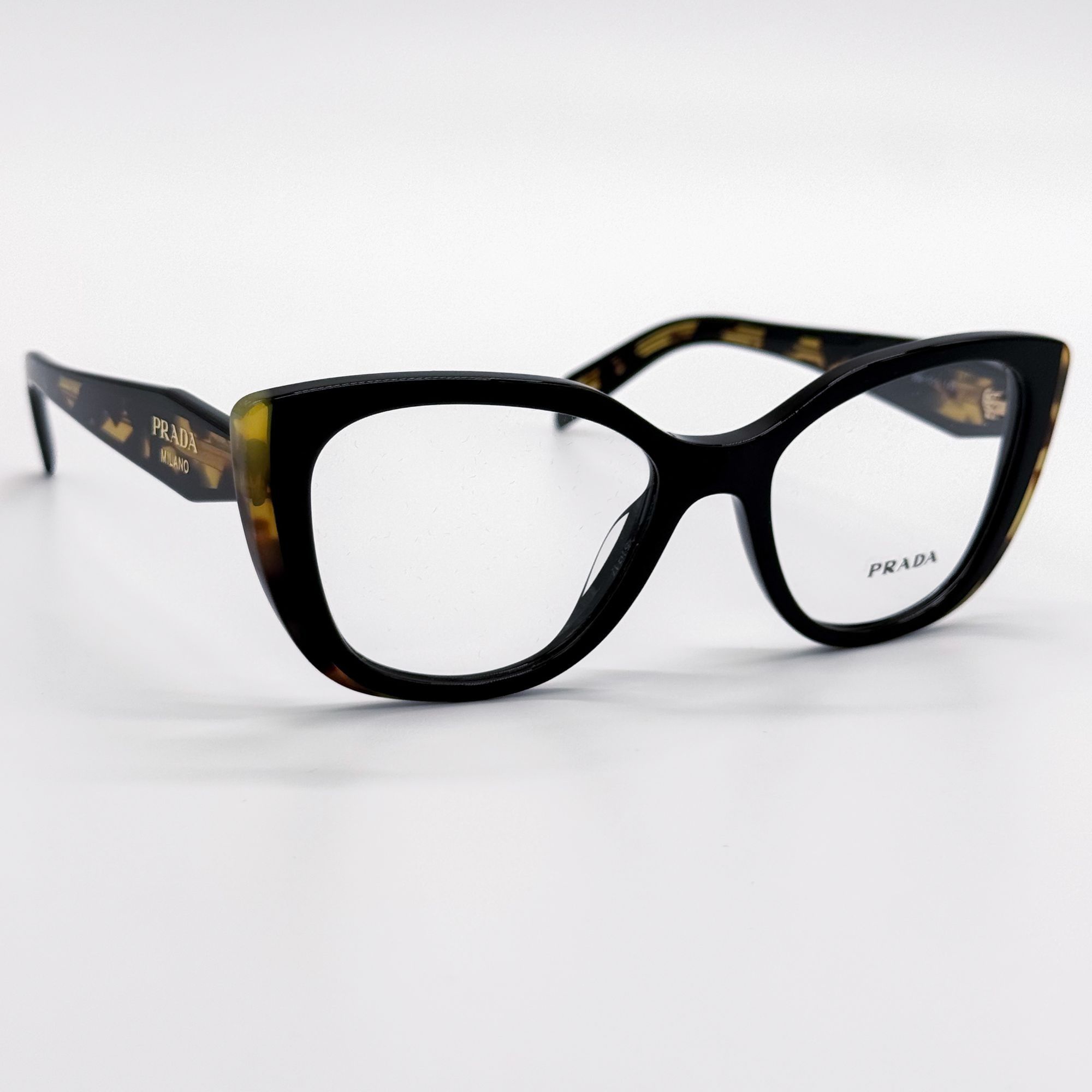 Prada NEW PRADA EYEGLASSES PRB04V 3891O1 BLACK HAVANA WOMEN PR B04 Size ONE SIZE - 5 Thumbnail