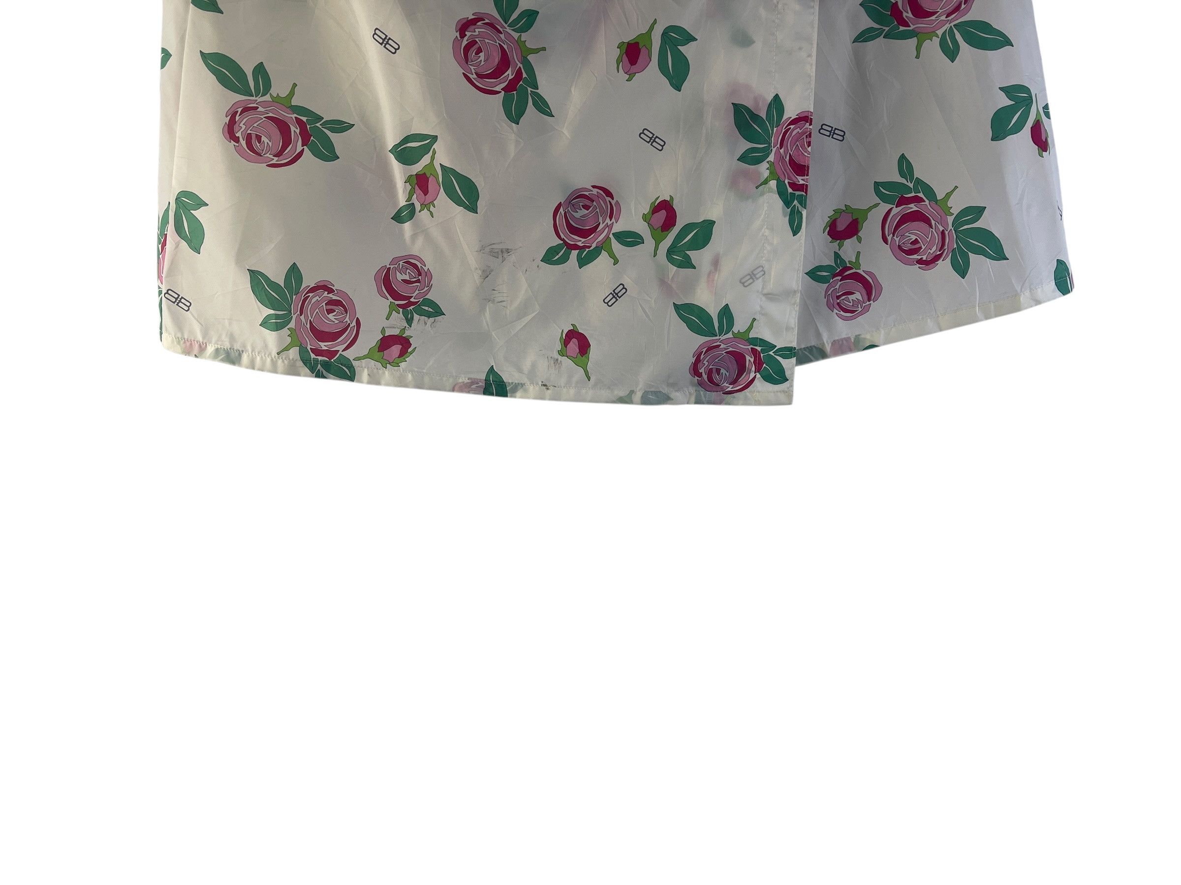 Balenciaga Vintage Balenciaga Sports Floral Wrap Skirt BB Logo Nylon Size 28" / US 6 / IT 42 - 9 Thumbnail