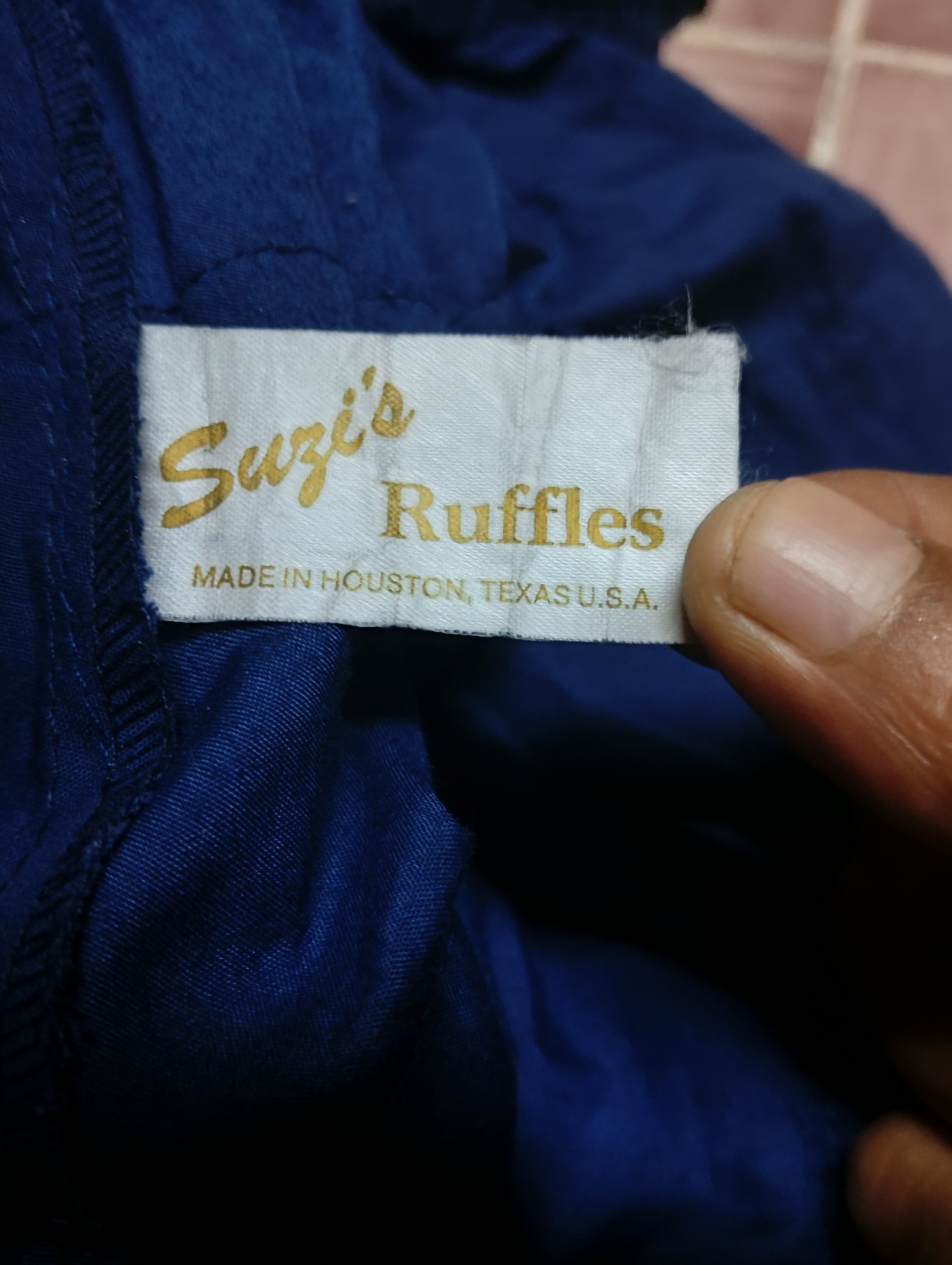 Vintage vintage mini skirt patchwork by suzis ruffles Size 30" / US 8 / IT 44 - 5 Thumbnail