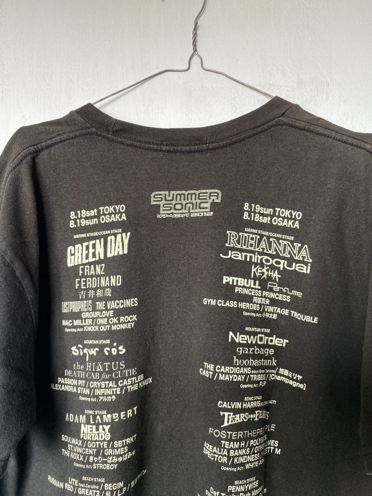 Band Tees Summer Sonic Japan Sun Faded Tshirt Size US L / EU 52-54 / 3 - 3 Thumbnail