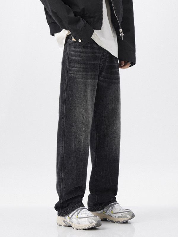Japanese Brand American distressed retro straight leg wide-leg jeans Size US 32 / EU 48 - 3 Thumbnail