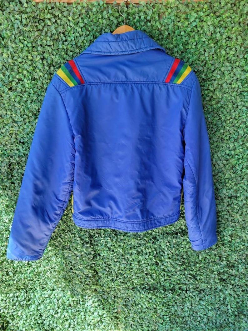 Sears vintage 1960s 70s RAINBOW striped cropped jacket Size US L / EU 52-54 / 3 - 9 Thumbnail