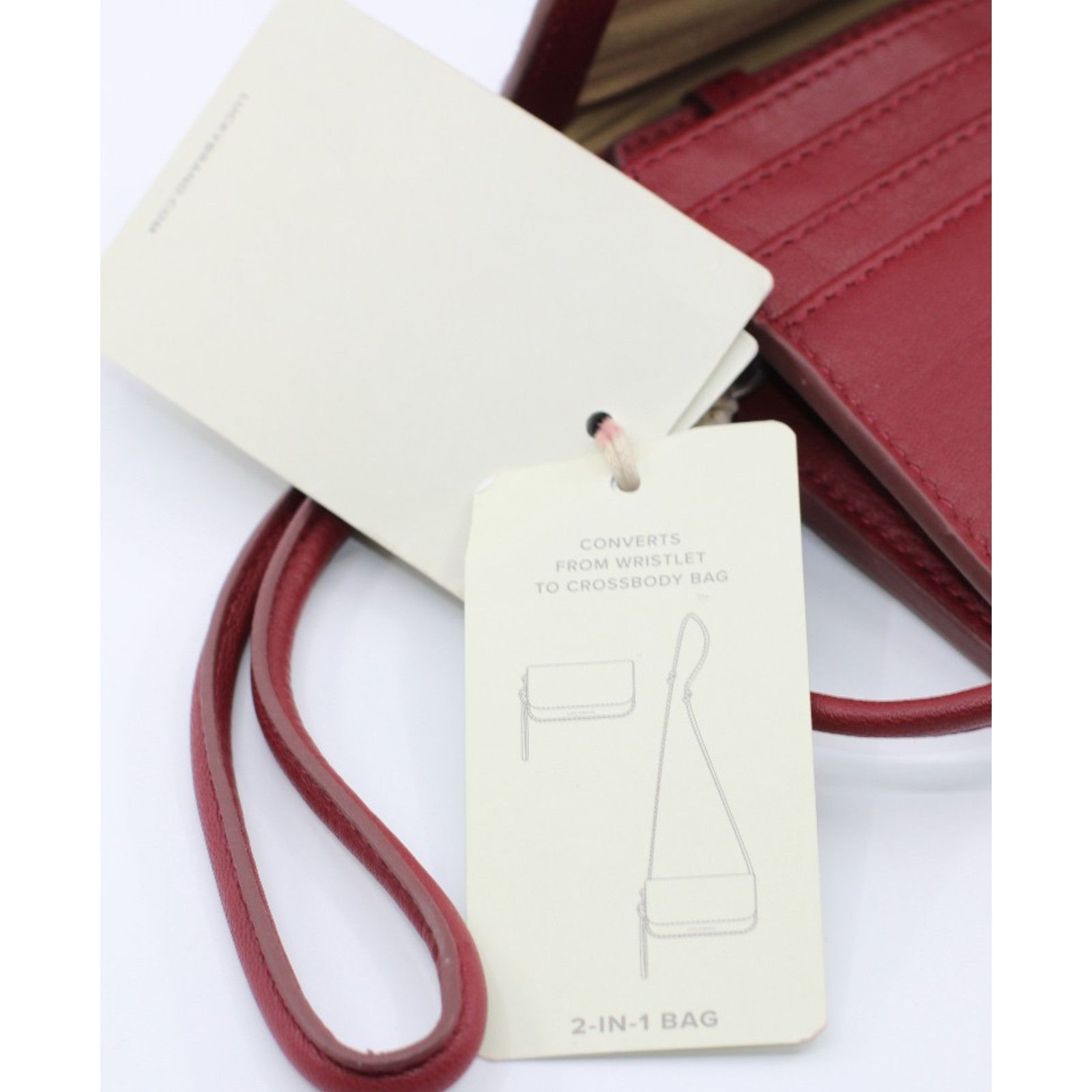 Lucky Brand New LUCKY BRAND Jiah Leather Wristlet Crossbody Bag $118 Size ONE SIZE - 6 Thumbnail