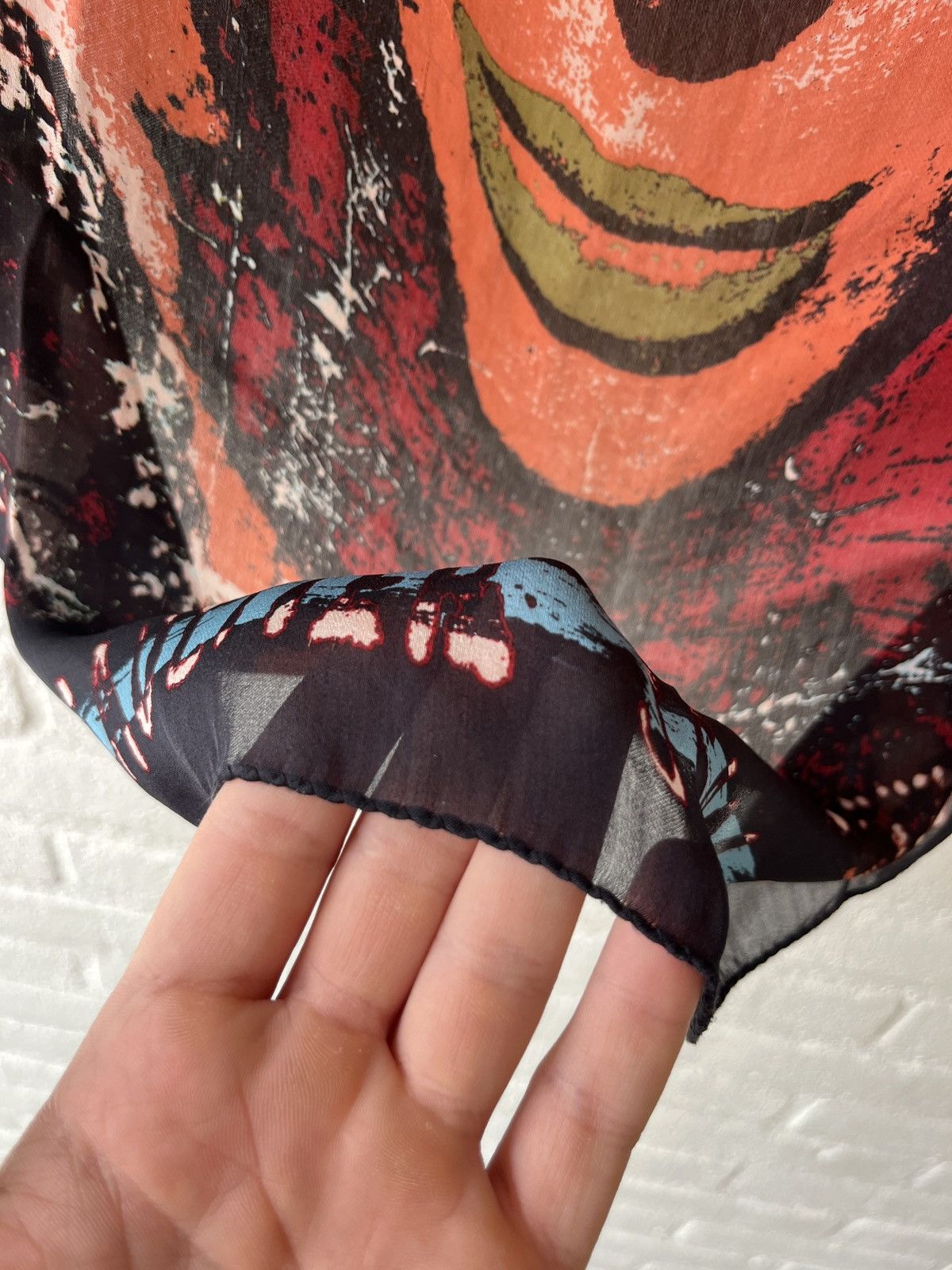 Jean Paul Gaultier Jean Paul Gaultier vinage silk scarf mesh y2k avant-garde Size ONE SIZE - 7 Thumbnail