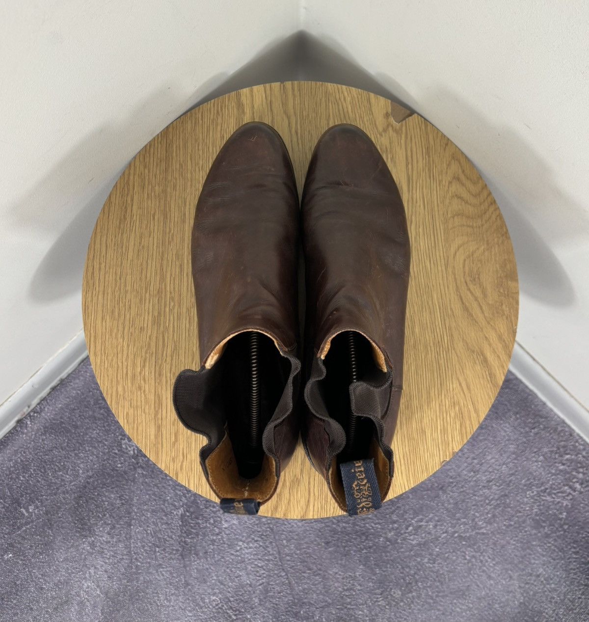 Other Ed Meier Munich Men’s Dark Brown Leather Ankle Chelsea Boots Size US 11 / EU 44 - 16 Thumbnail