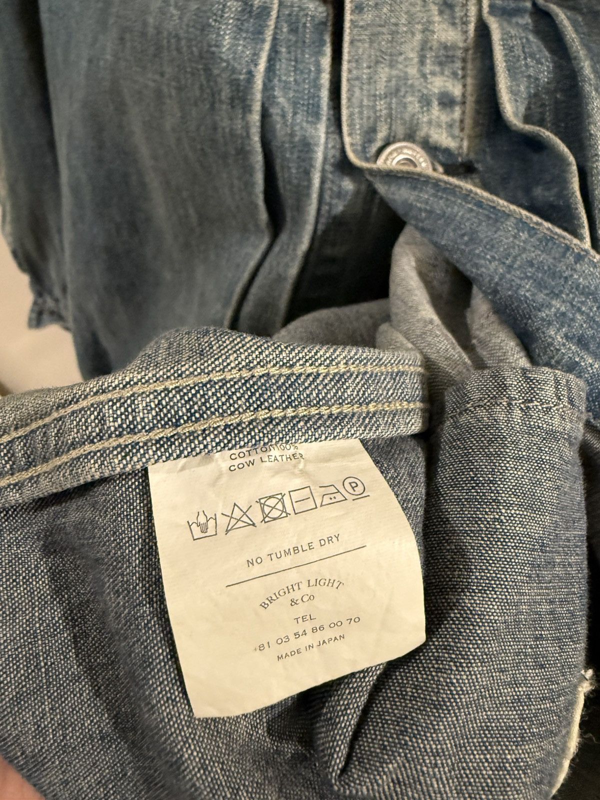 Old Joe Old Joe Reveted one pocket denim jacket Size US M / EU 48-50 / 2 - 7 Thumbnail