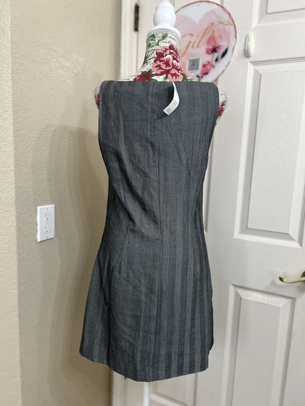 Abercrombie & Fitch Abercrombie & Fitch Charcoal Gray Sleeveless Dress Small T Size S / US 4 / IT 40 - 3 Thumbnail
