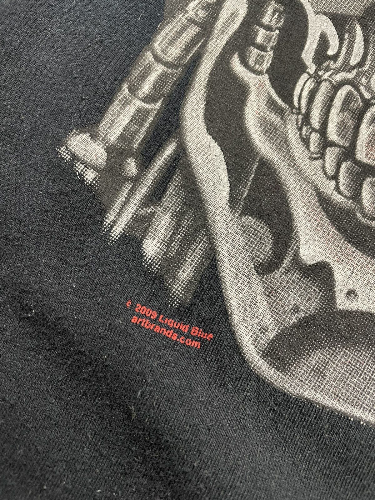 Liquid Blue × Vintage Vintage Liquid Blue Skull Logo 2009s tshirt size Xl Size US XL / EU 56 / 4 - 4 Thumbnail