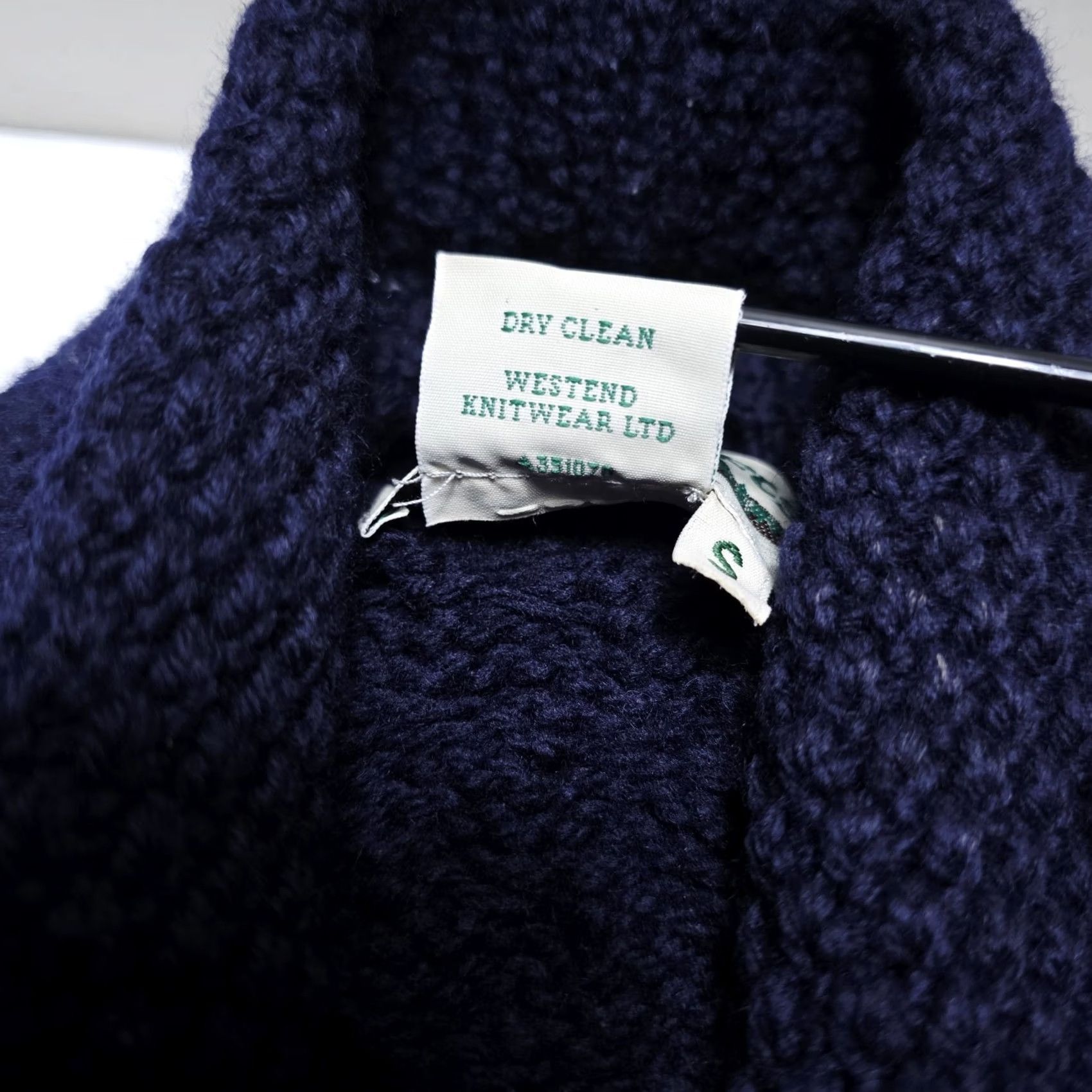 Vintage VINTAGE Aran Craft Ireland 100% Merino Wool Open Front Cardigan Sweater Blue Women Small Size S / US 4 / IT 40 - 5 Thumbnail
