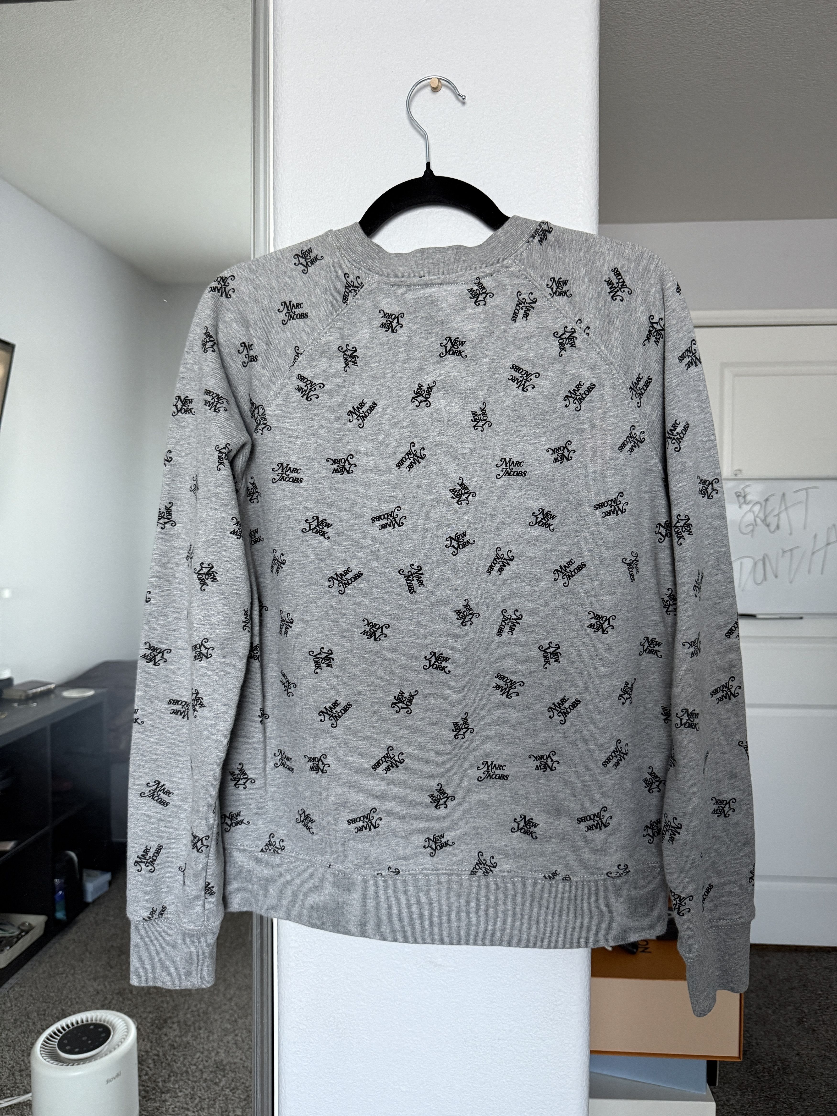Marc Jacobs THE LOGO SWEATSHIRT HEATHER GREY SZ SMALL Size S / US 4 / IT 40 - 3 Thumbnail