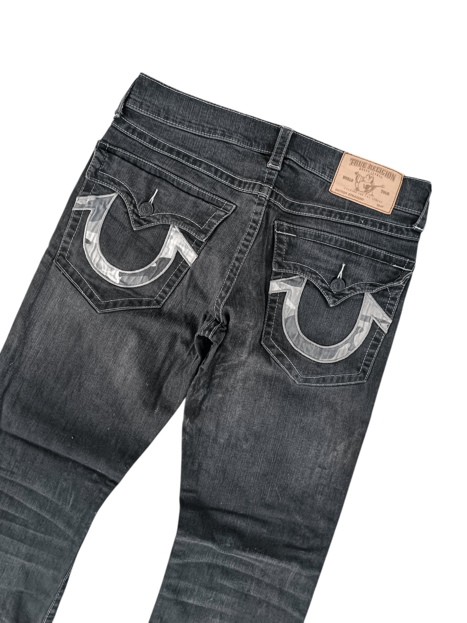 True Religion × Vintage RARE 🔥 True Religion ひ Camo Horseshore Straight Jeans Size US 34 / EU 50 - 1 Thumbnail