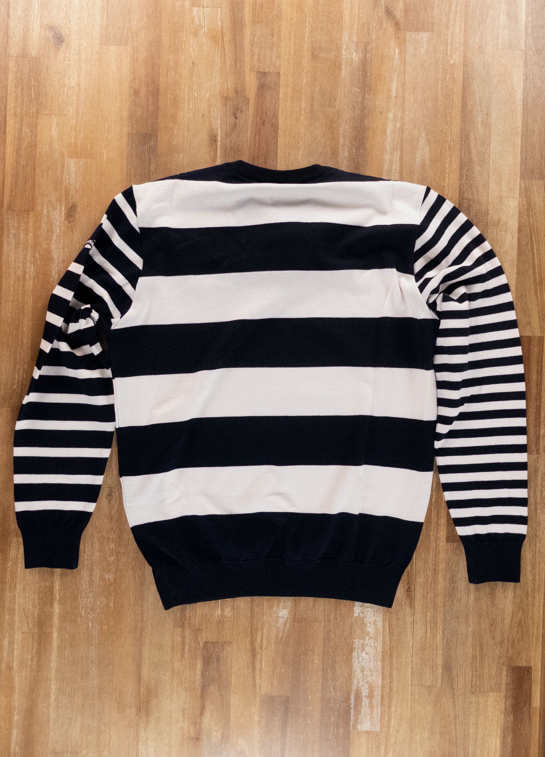 Paul & Shark PAUL & SHARK cream & navy blue striped wool sweater Medium Size US M / EU 48-50 / 2 - 12 Thumbnail