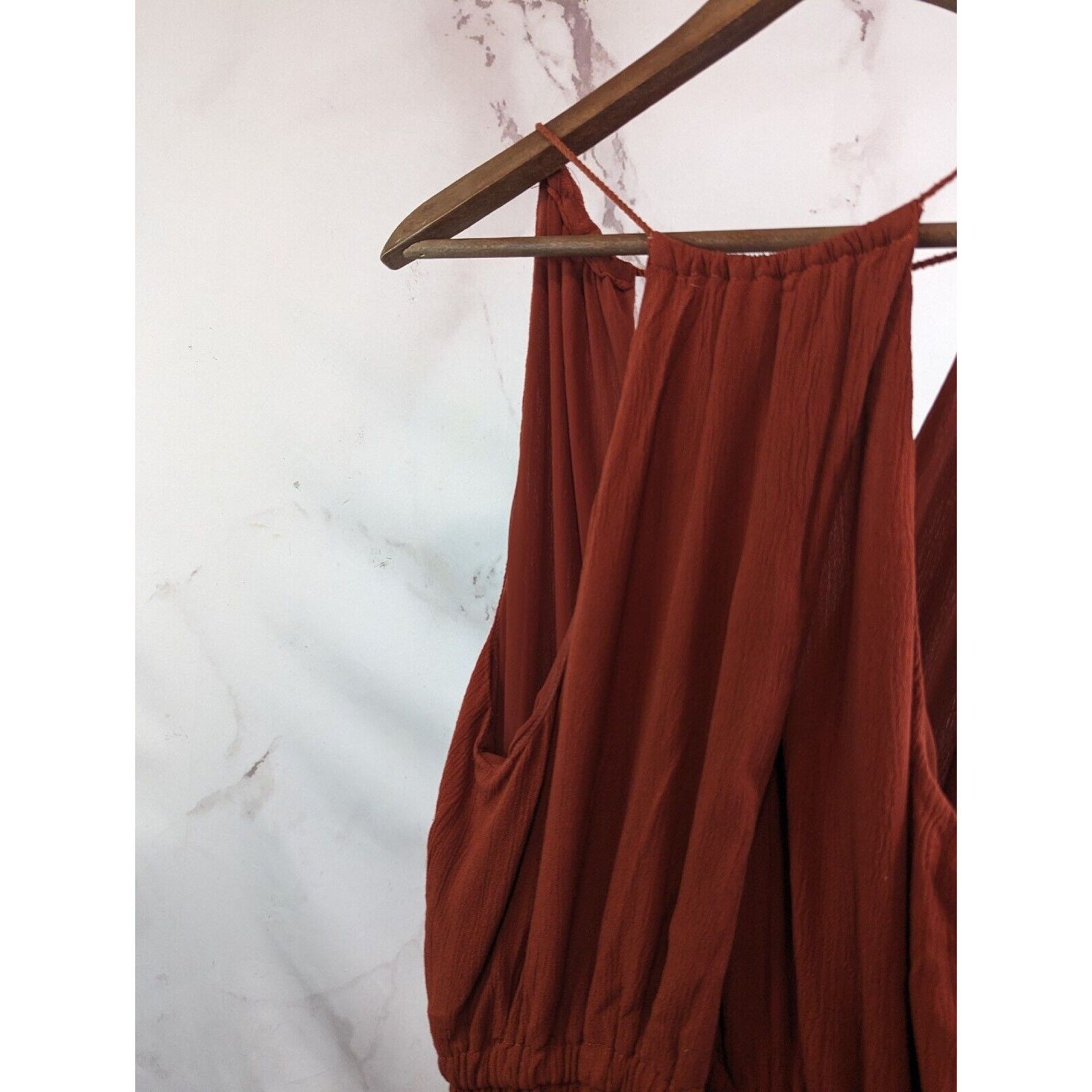 Anthropologie Anthropologie Elevenses Jumpsuit Women XS North Beach Orange Size 26" / US 2 / IT 38 - 2 Thumbnail