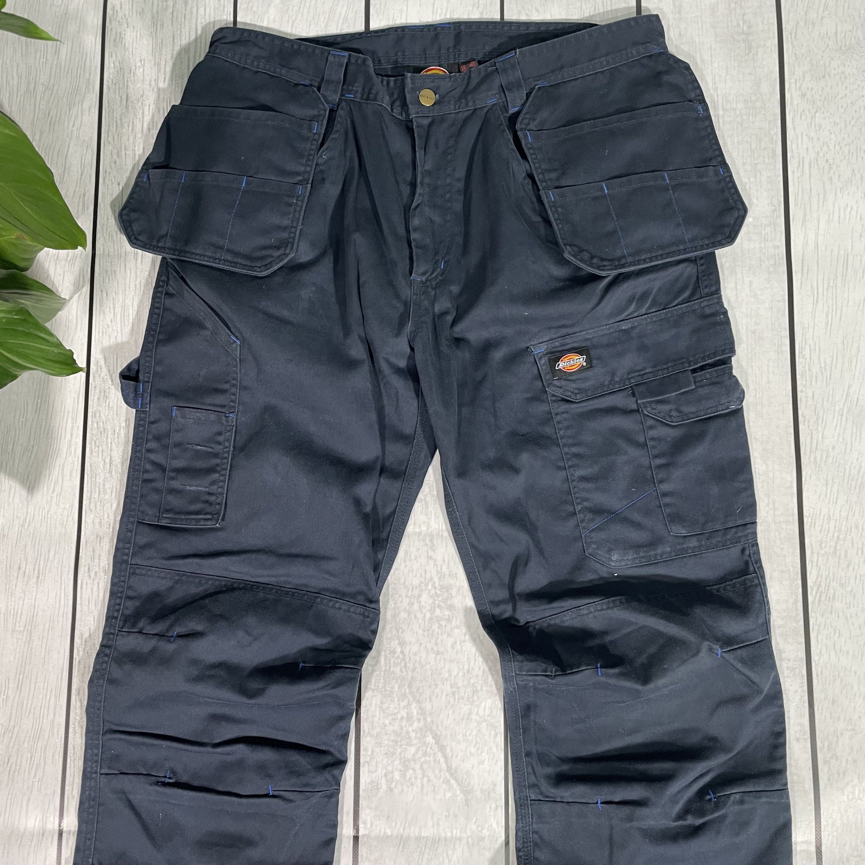 Dickies Dickies multipocket Work Pants – Navy/Black Canvas | W38 L34 Size US 38 / EU 54 - 4 Thumbnail