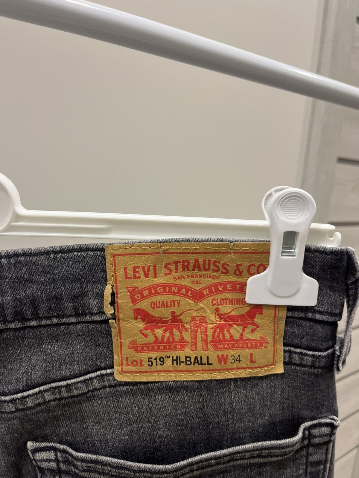 Levi's Vintage 90s Y2K Levi's 519 Gray Denim Jeans Made In USA Size US 34 / EU 50 - 5 Thumbnail