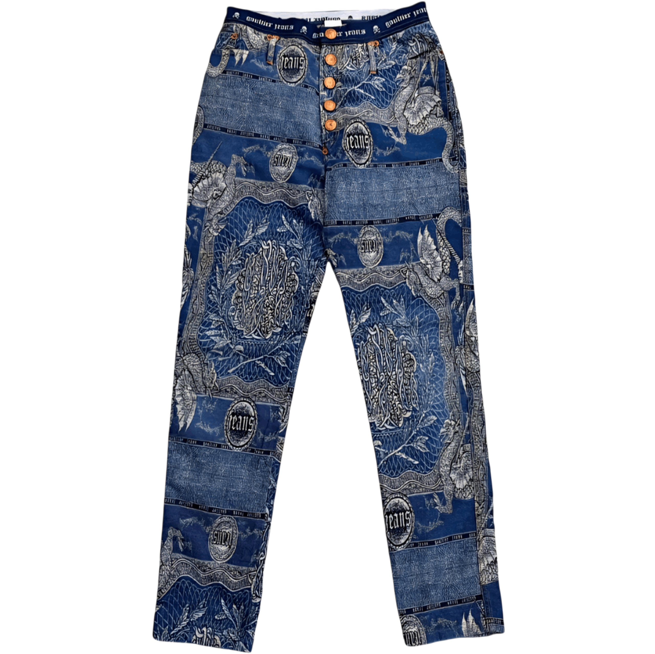 Jean Paul Gaultier Jean Paul Gaultier Dragon Tattoo Pants FW 95 Size US 28 / EU 44 - 1 Thumbnail