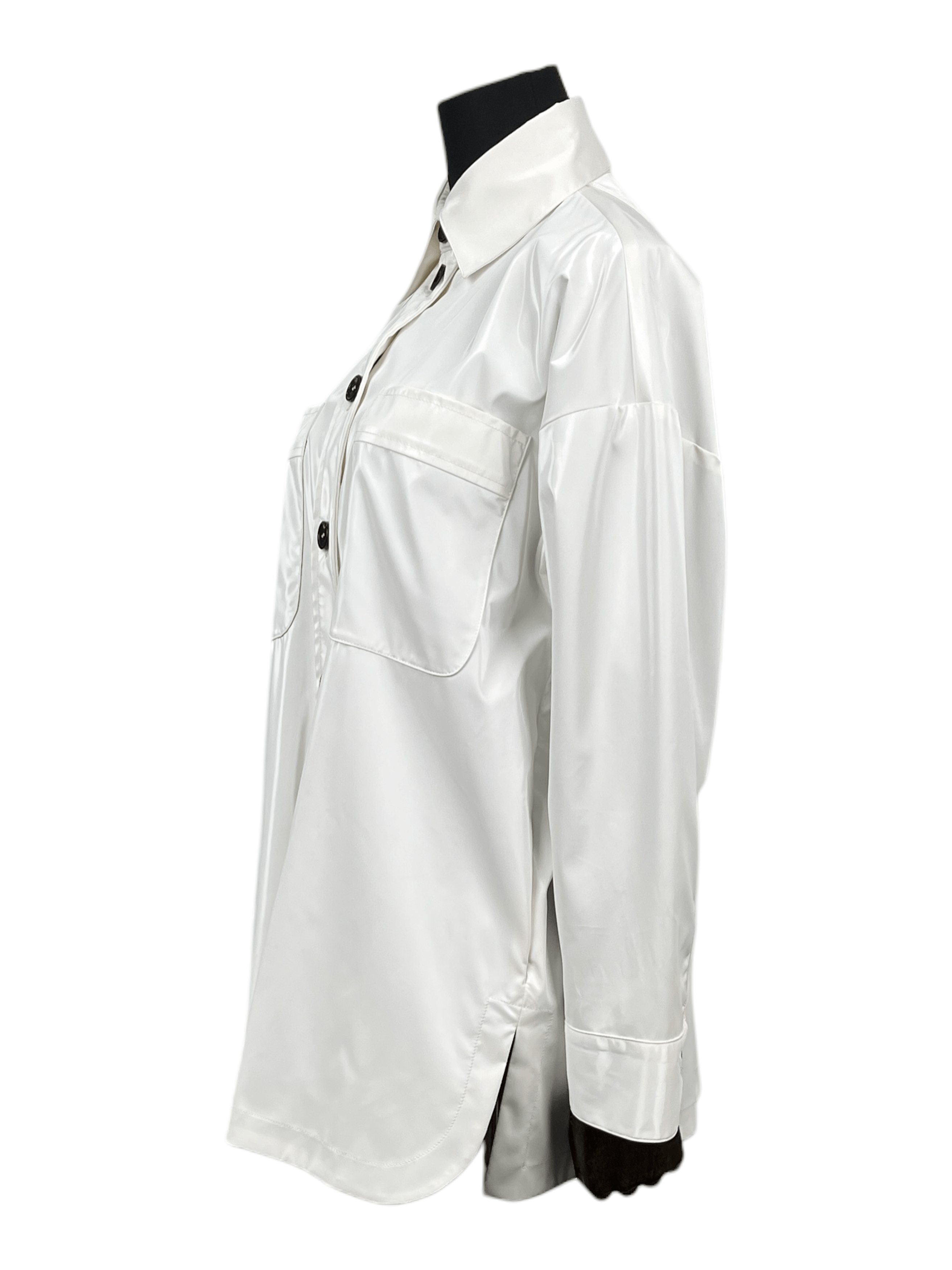 Fendi Fendi White Synthetic Shirt Jacket Size XS / US 0-2 / IT 36-38 - 3 Thumbnail